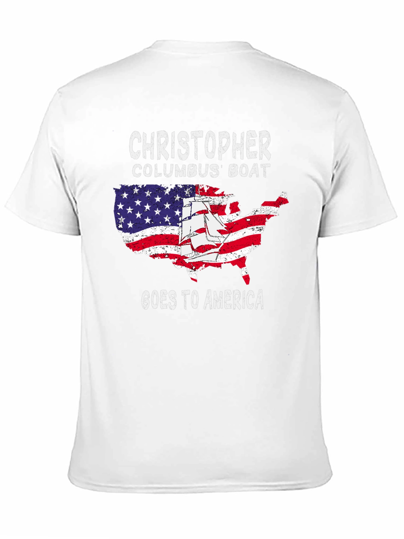 Christopher Columbus Boat Goes To America T-Shirt