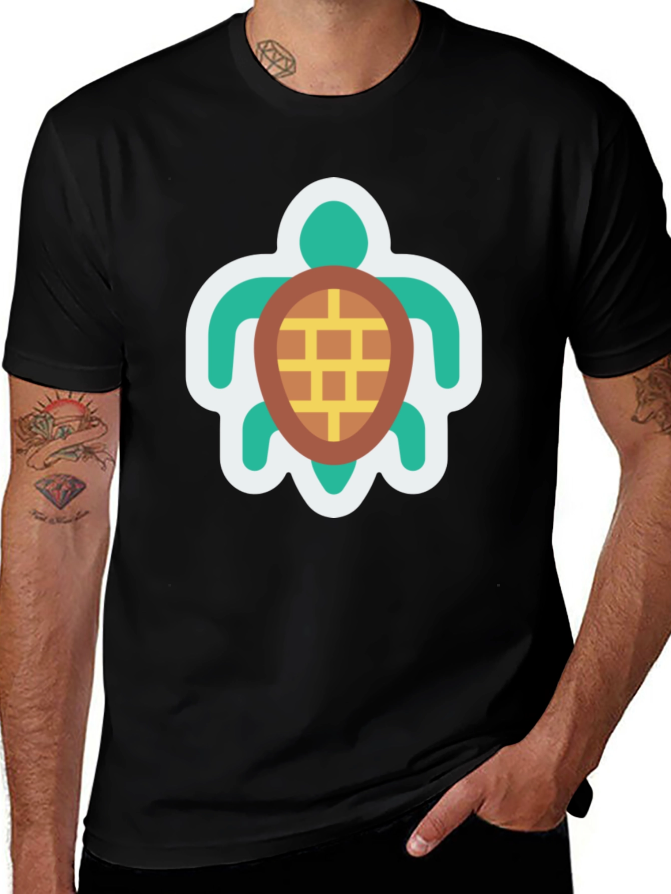 Sea Turtle Graphic T-Shirt - Casual Cotton Tee