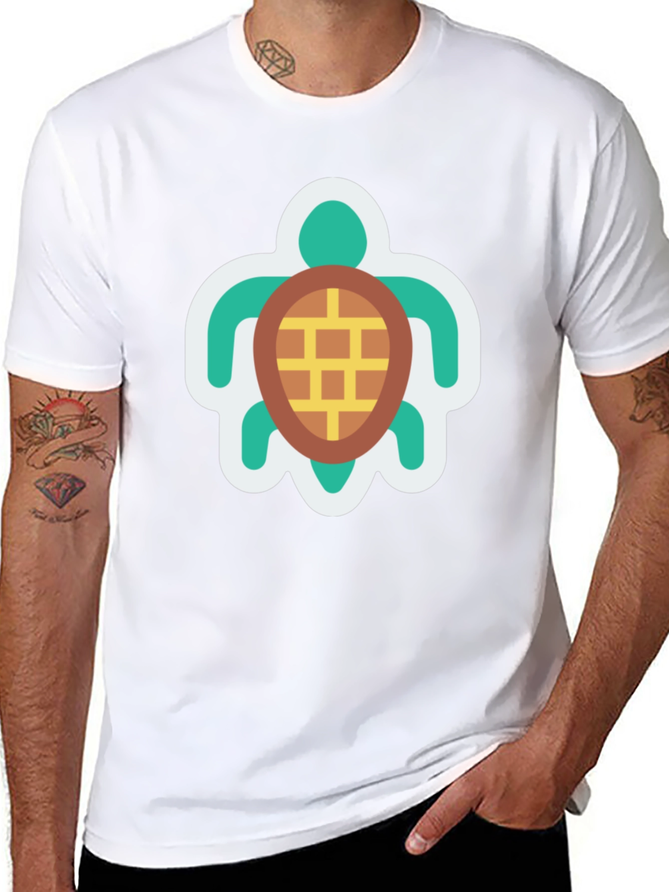 Sea Turtle Graphic T-Shirt - Casual Cotton Tee
