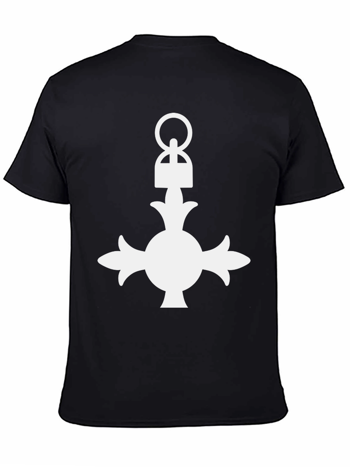 Black T-Shirt with White Alchemical Symbol