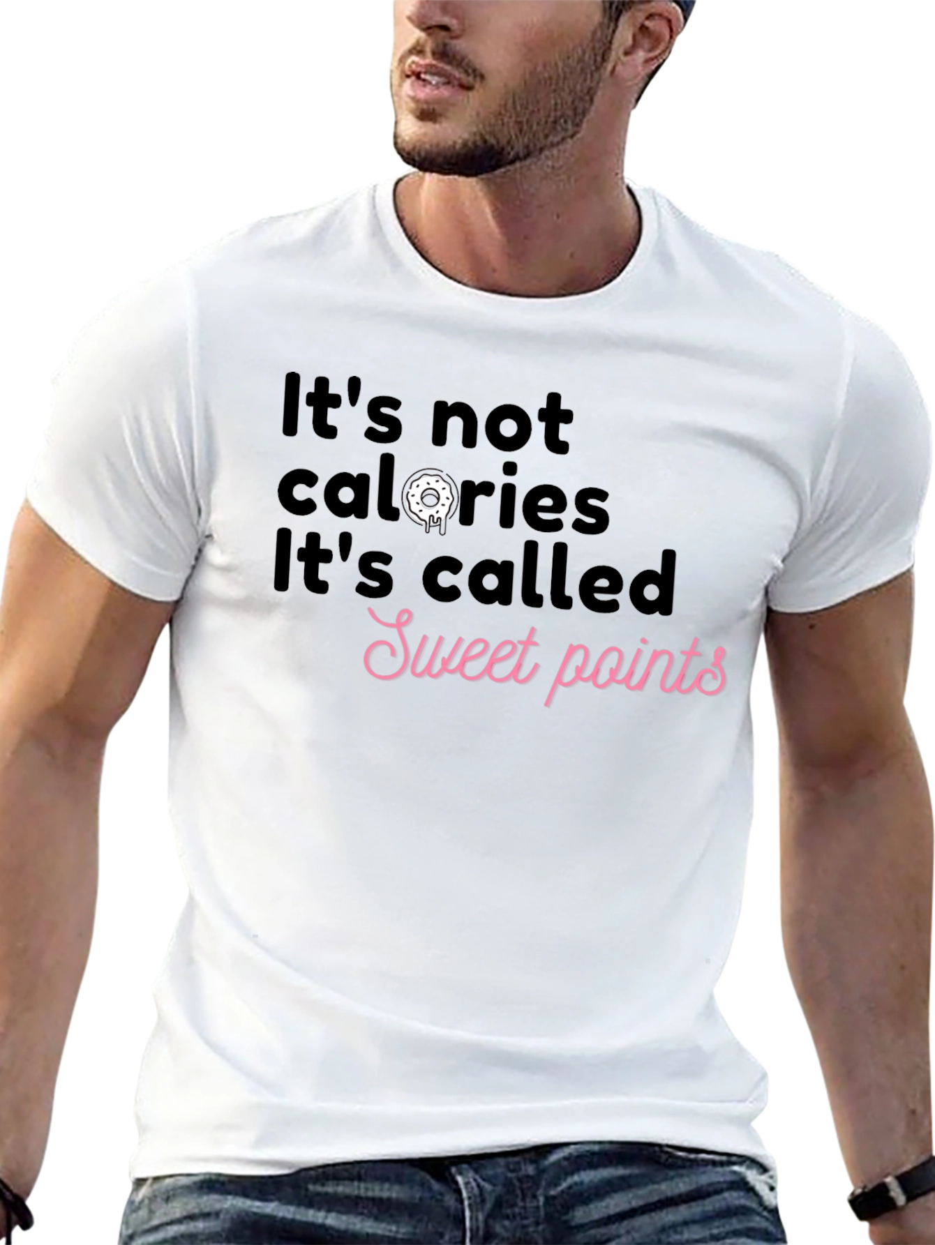 Sweet Points Graphic Tee - Funny Donut Shirt