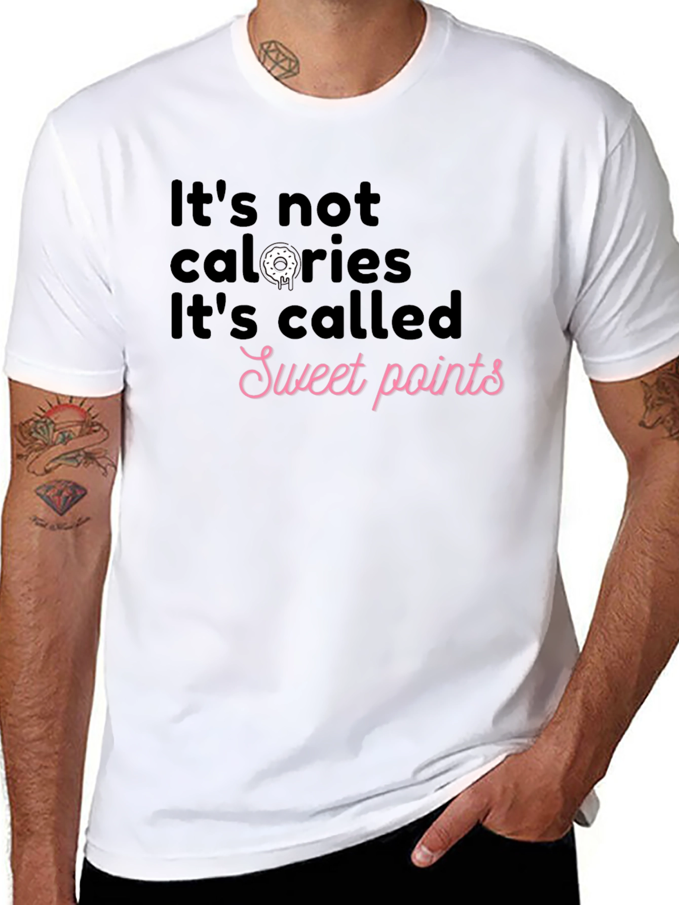 Sweet Points Graphic Tee - Funny Donut Shirt