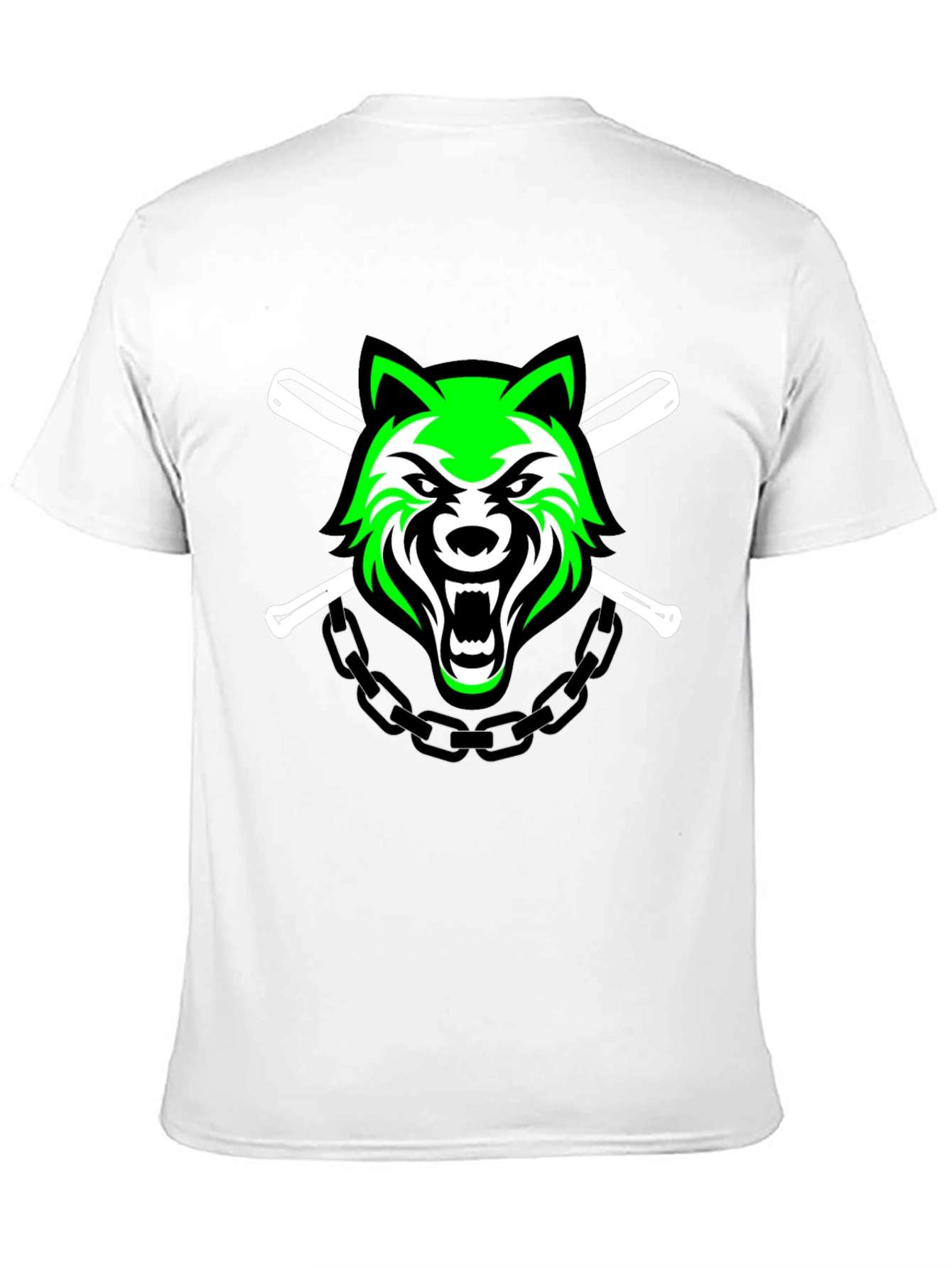 Wolf Baseball T-Shirt: Fierce Design