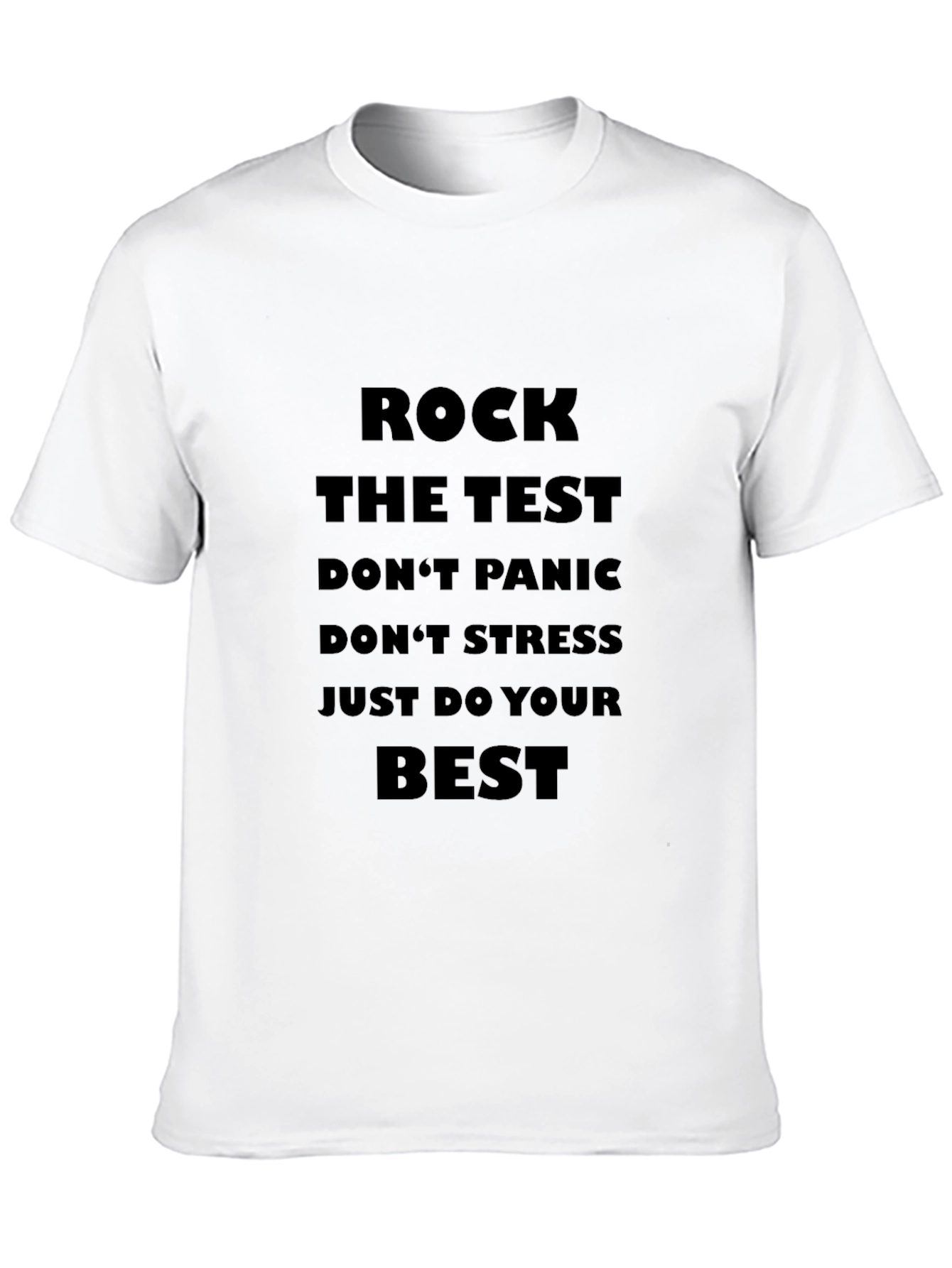 Rock The Test Graphic Tee - Motivational Shirt