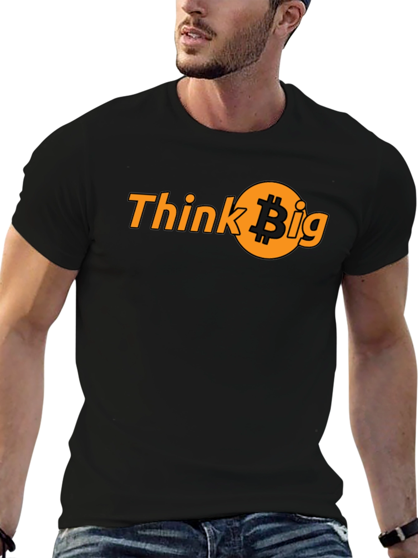 Think Big Bitcoin T-Shirt - Crypto Investor Tee