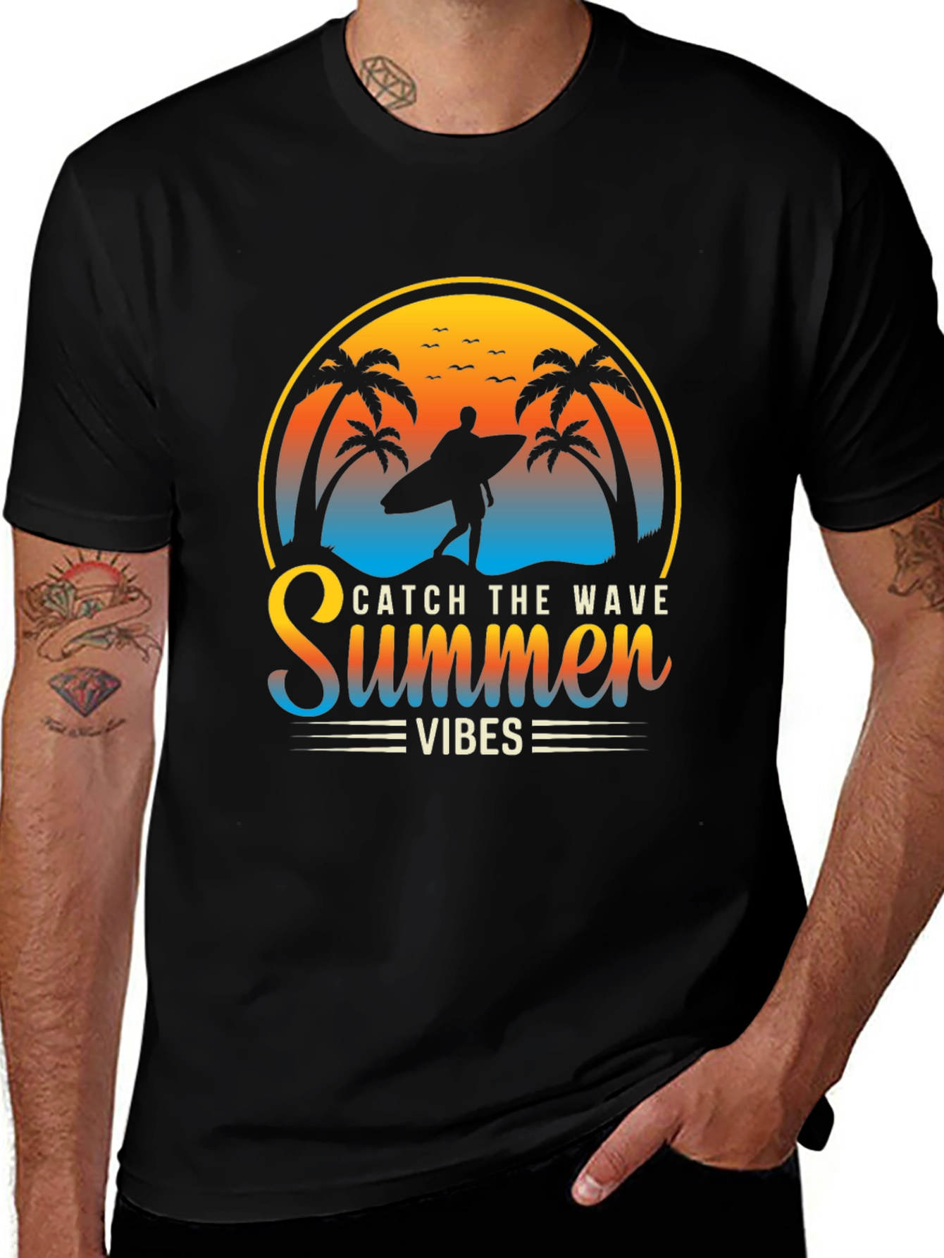 Summer Vibes Graphic Tee - Catch the Wave