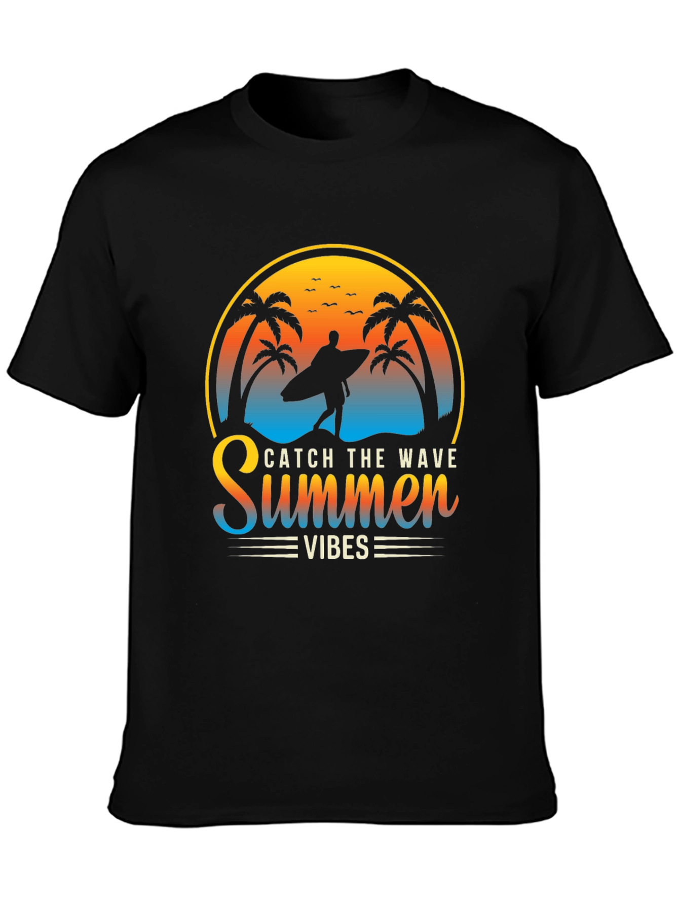 Summer Vibes Graphic Tee - Catch the Wave