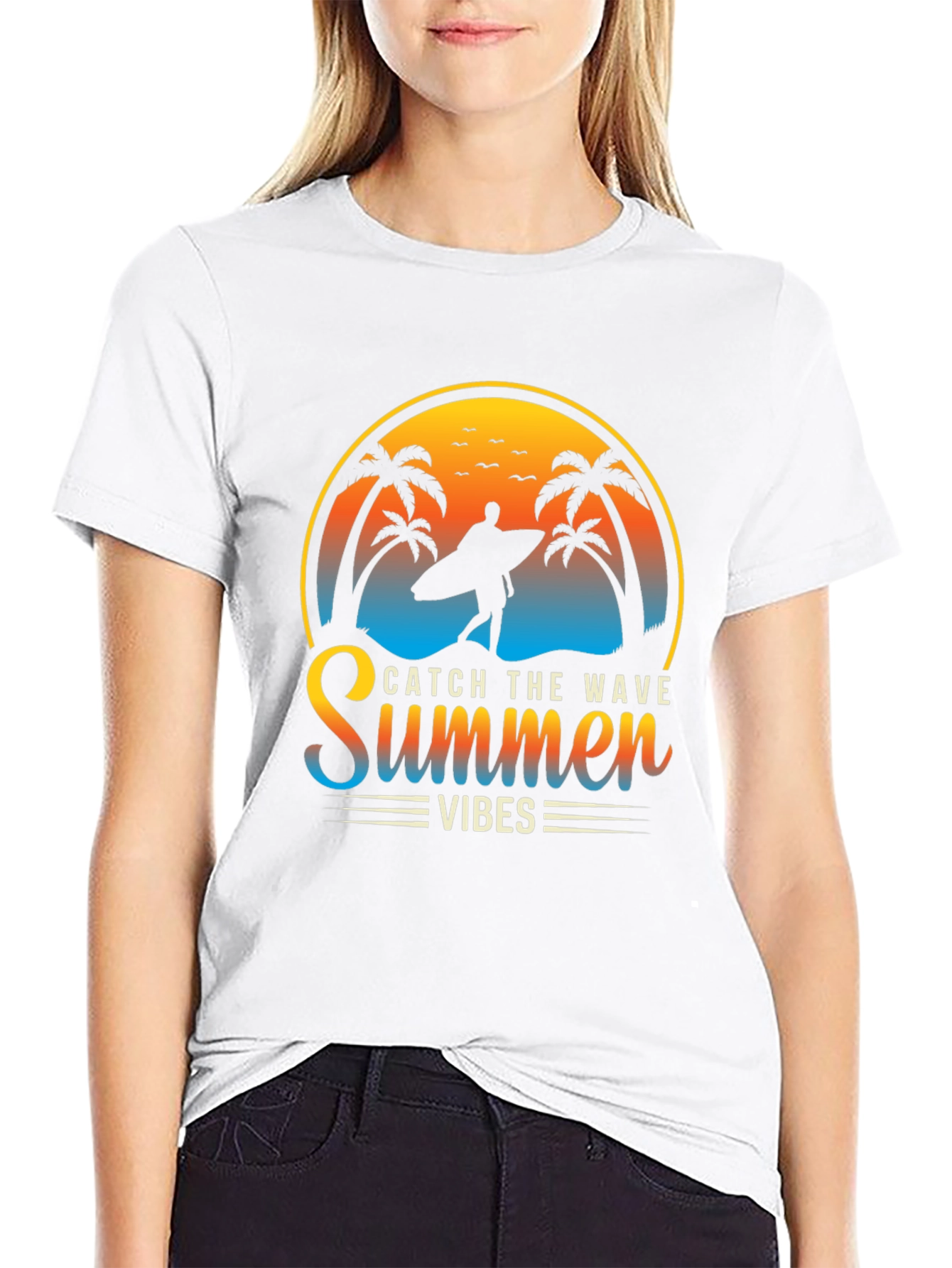 Summer Vibes Graphic Tee - Catch the Wave