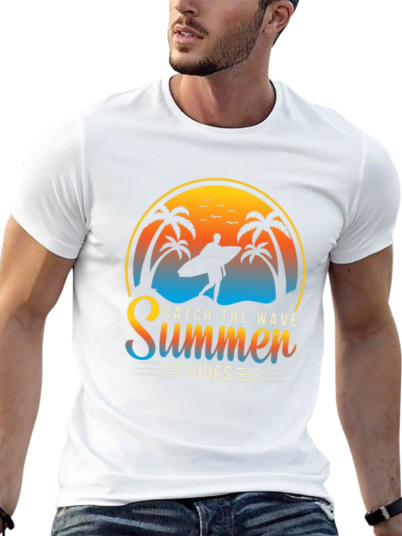 Summer Vibes Graphic Tee - Catch the Wave