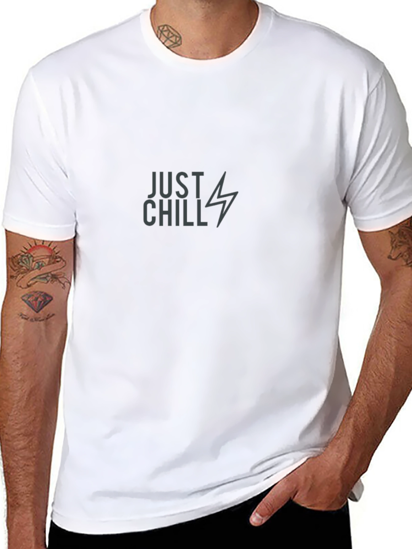 Just Chill Graphic Tee - Stylish Comfort