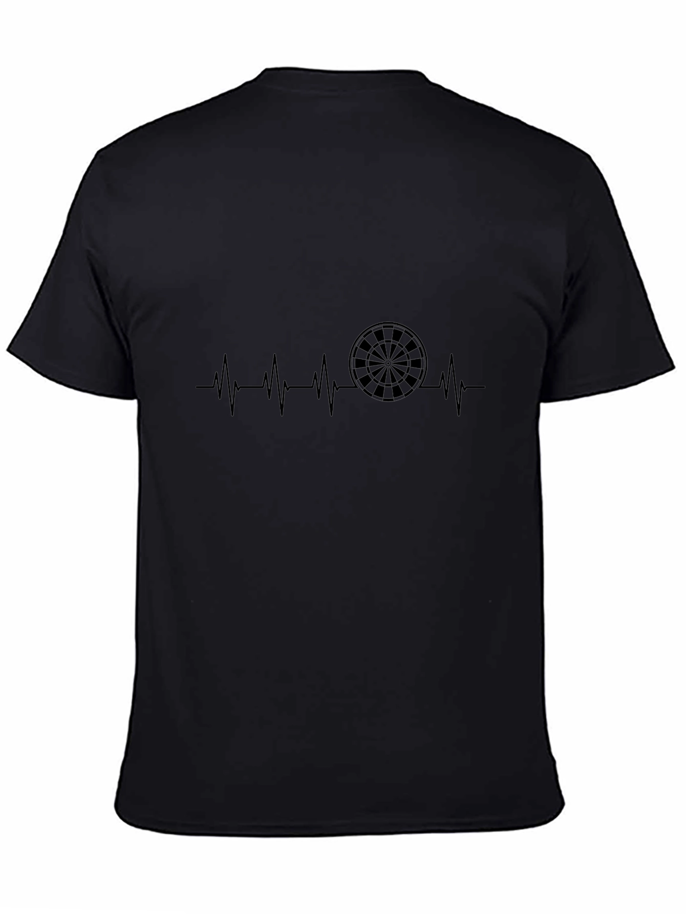 Darts Heartbeat Graphic Tee - Black T-Shirt