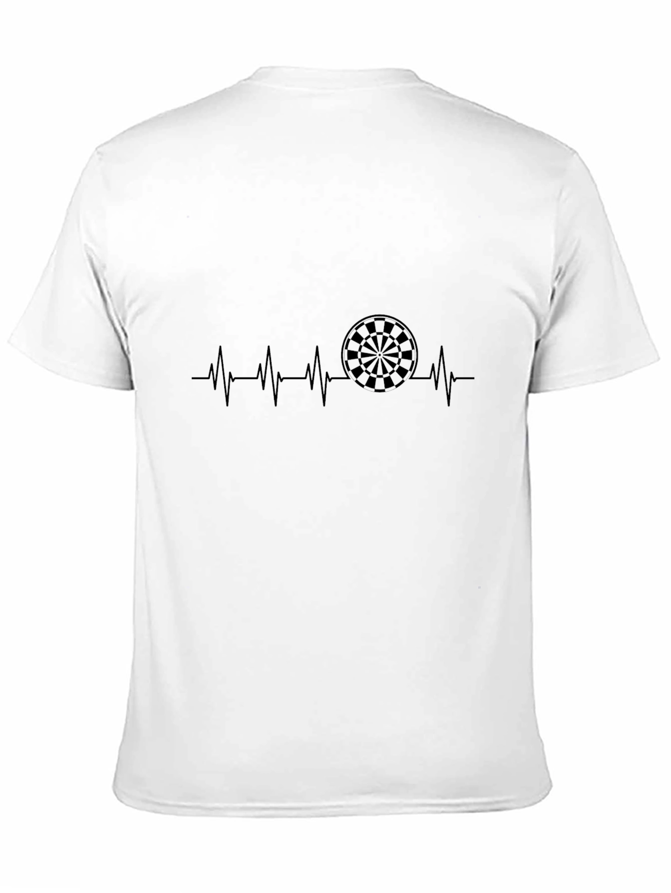 Darts Heartbeat Graphic Tee - Black T-Shirt