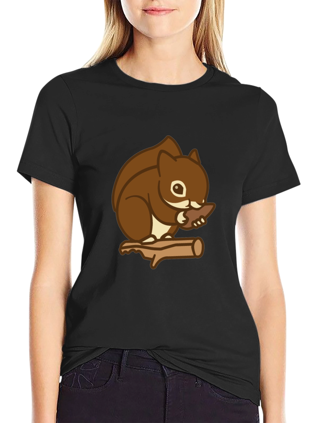 Squirrel on Branch Graphic Tee