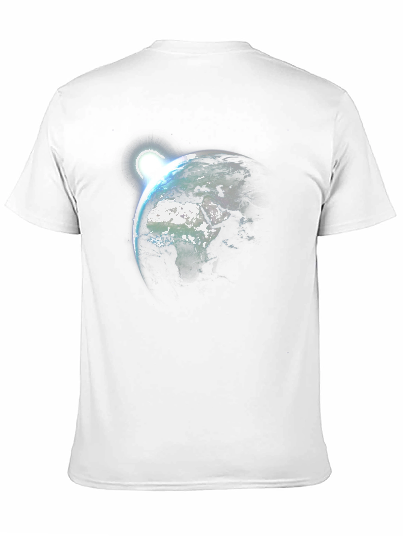 Earth Rise Graphic Tee - Black Cotton T-Shirt