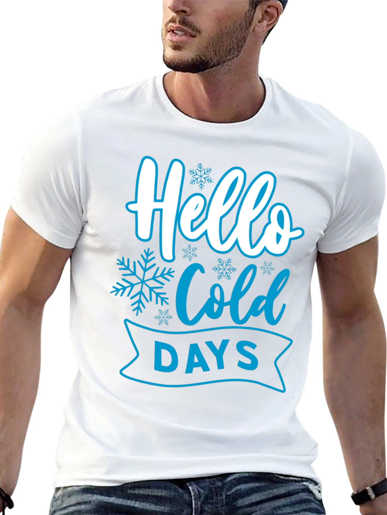 Hello Cold Days T-Shirt - Winter Holiday Apparel
