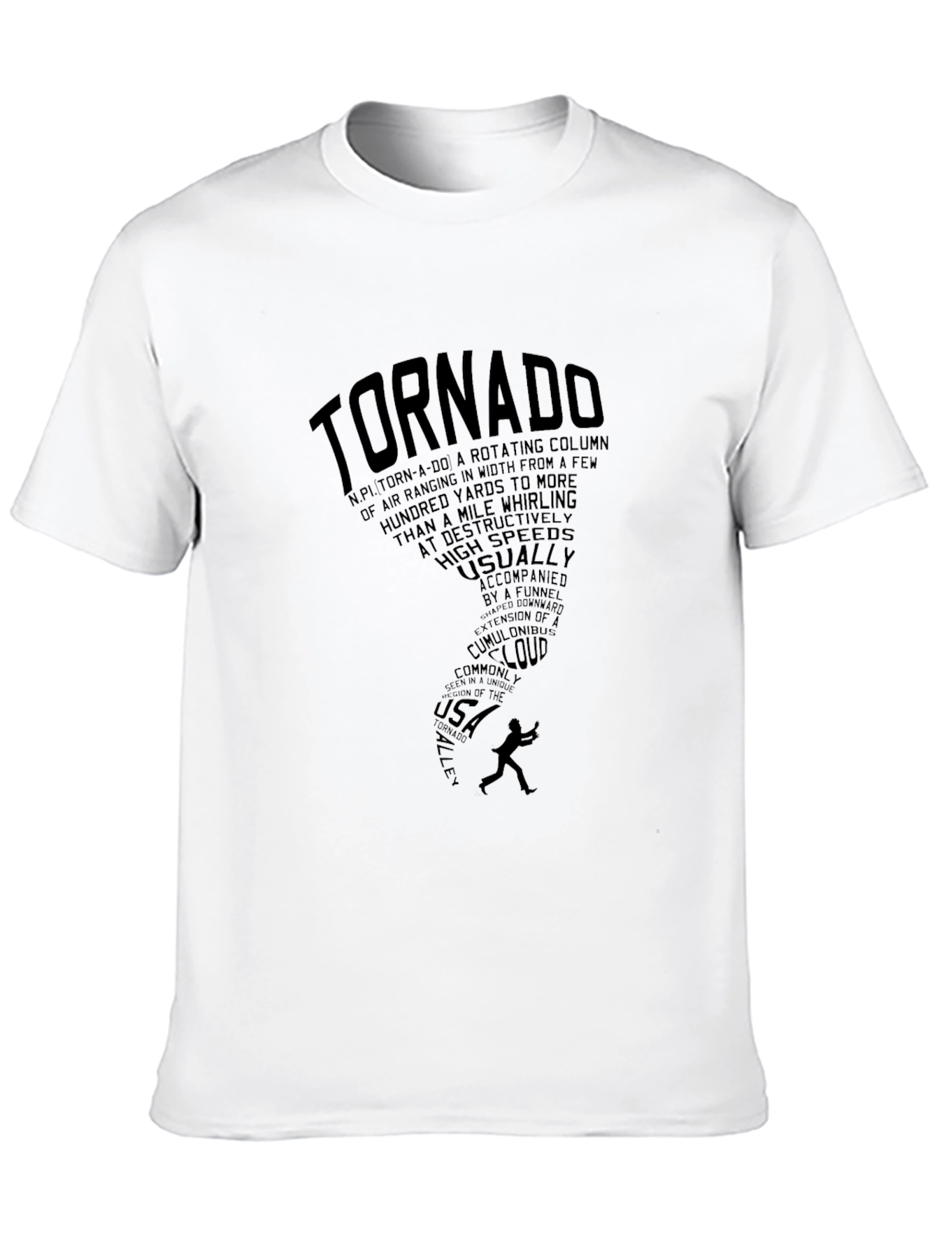 Tornado Graphic Tee - Black Short Sleeve