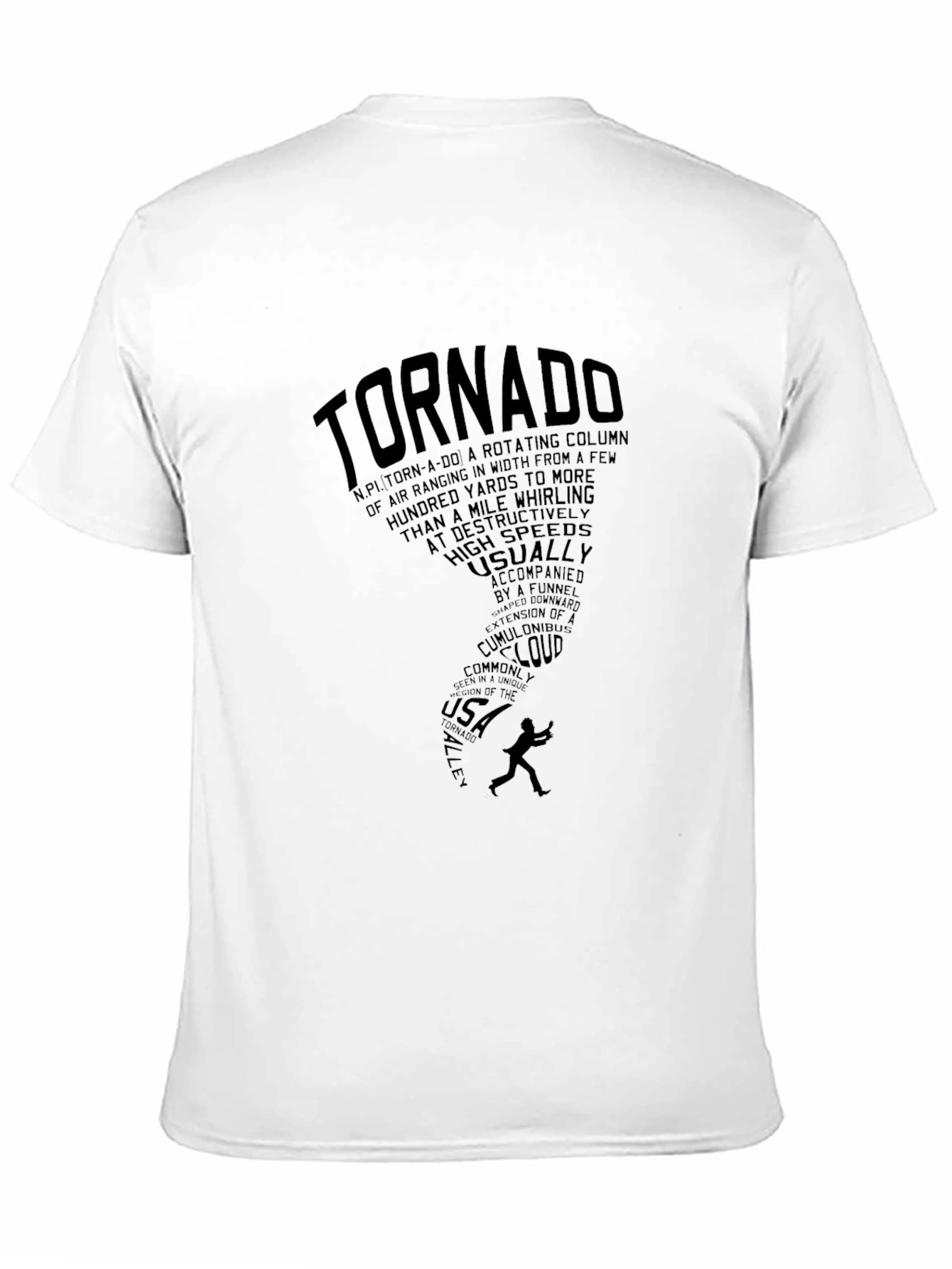 Tornado Graphic Tee - Black Short Sleeve