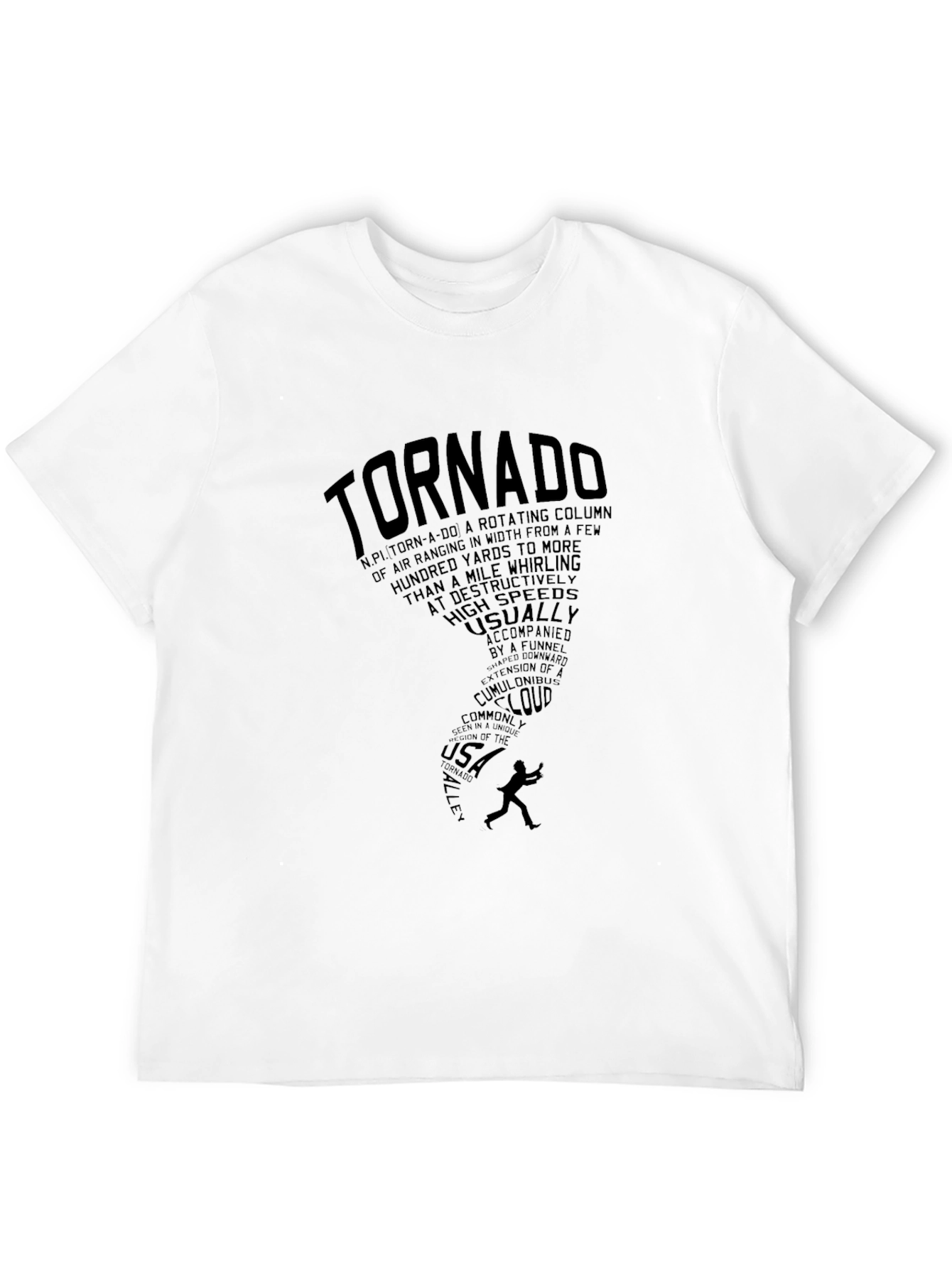 Tornado Graphic Tee - Black Short Sleeve