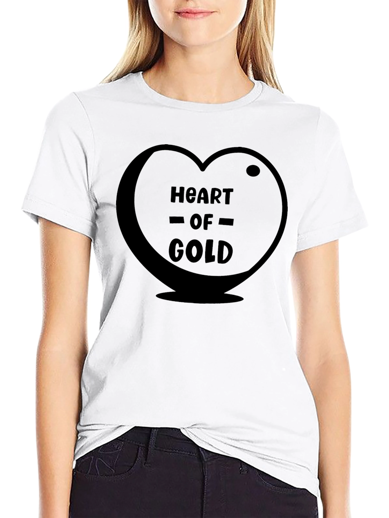 Heart of Gold Graphic Tee - Soft & Stylish
