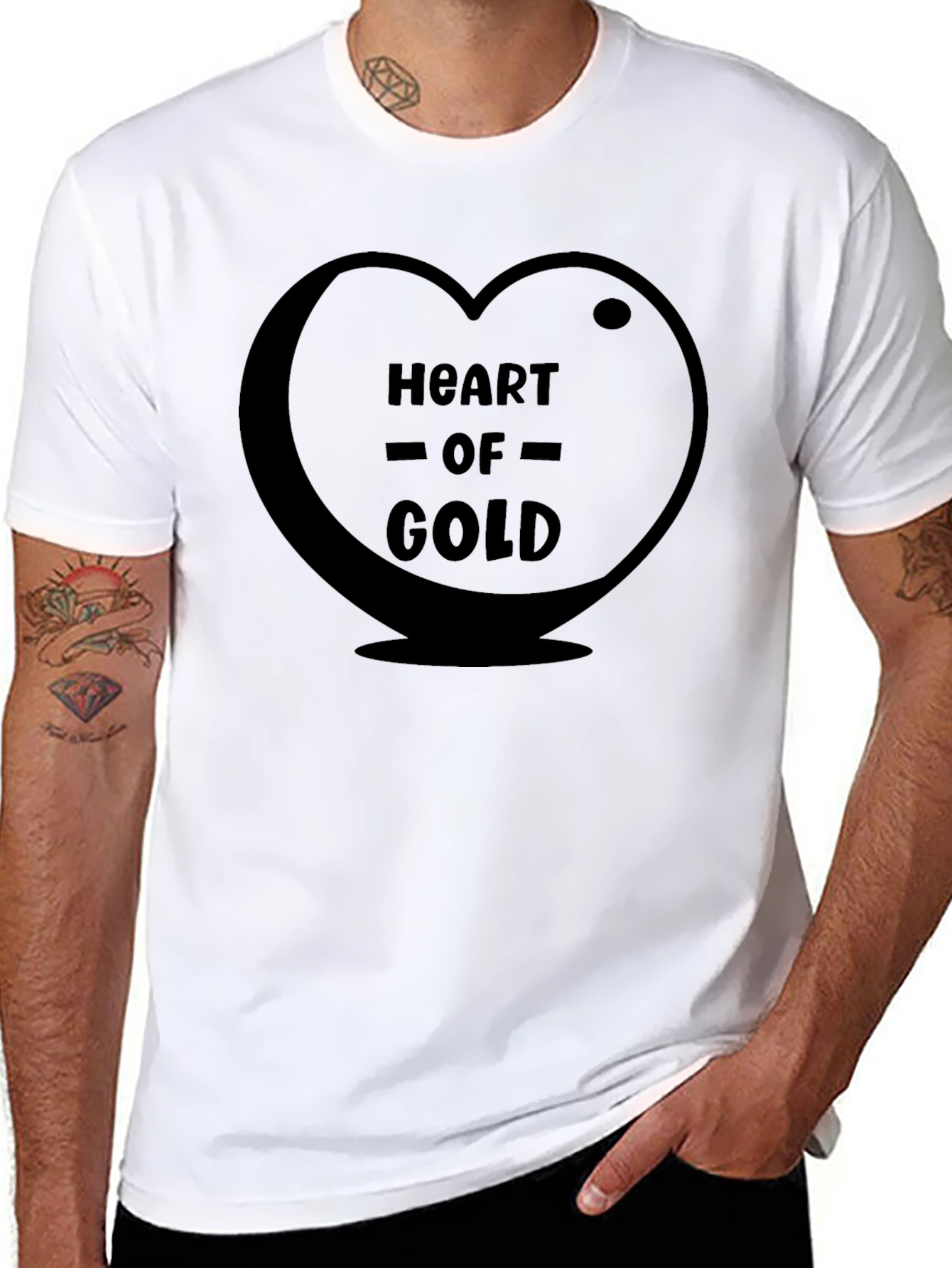 Heart of Gold Graphic Tee - Soft & Stylish