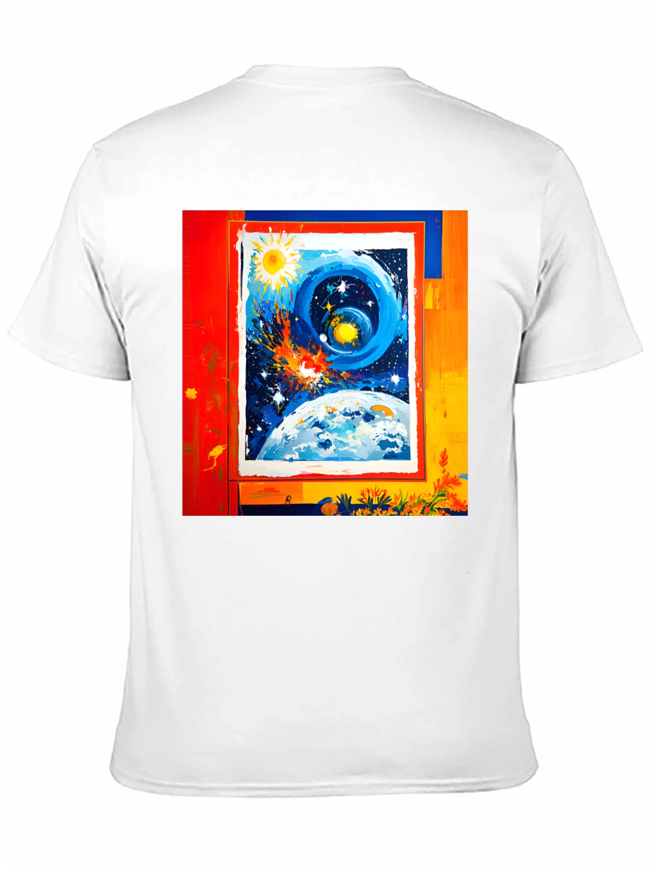Cosmic Dream T-Shirt - Artistic Celestial Design