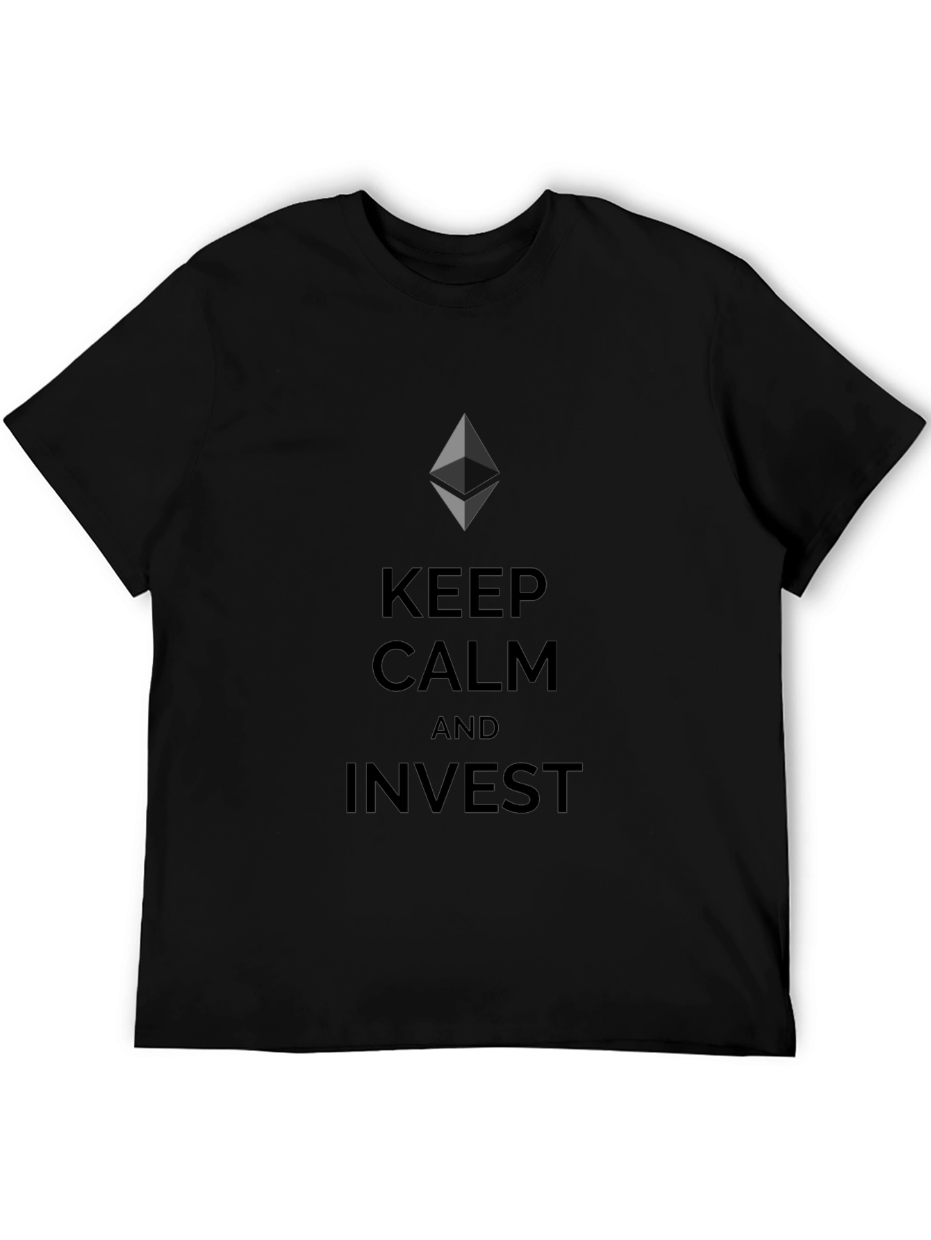 Keep Calm & Invest Black T-Shirt