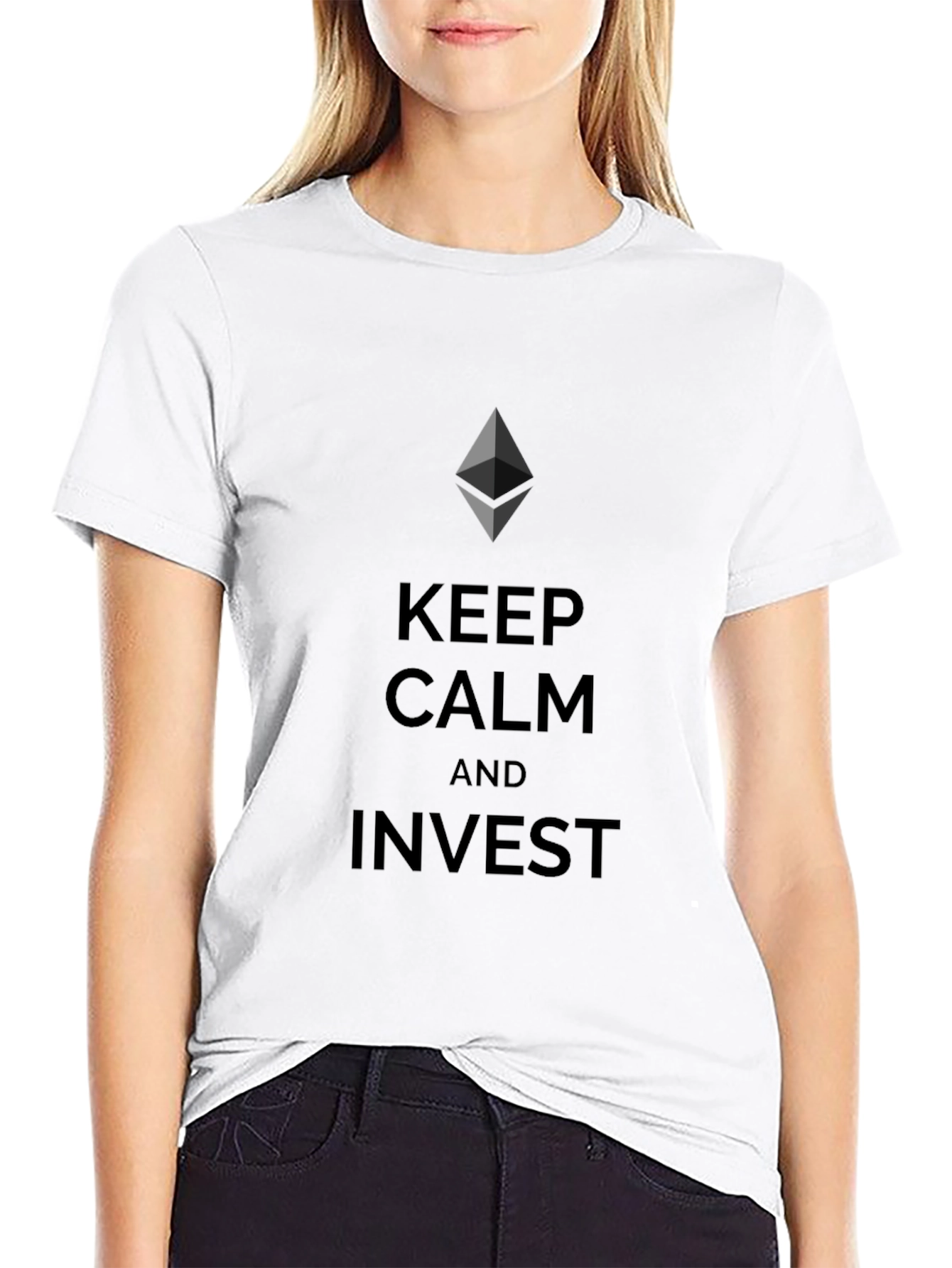 Keep Calm & Invest Black T-Shirt
