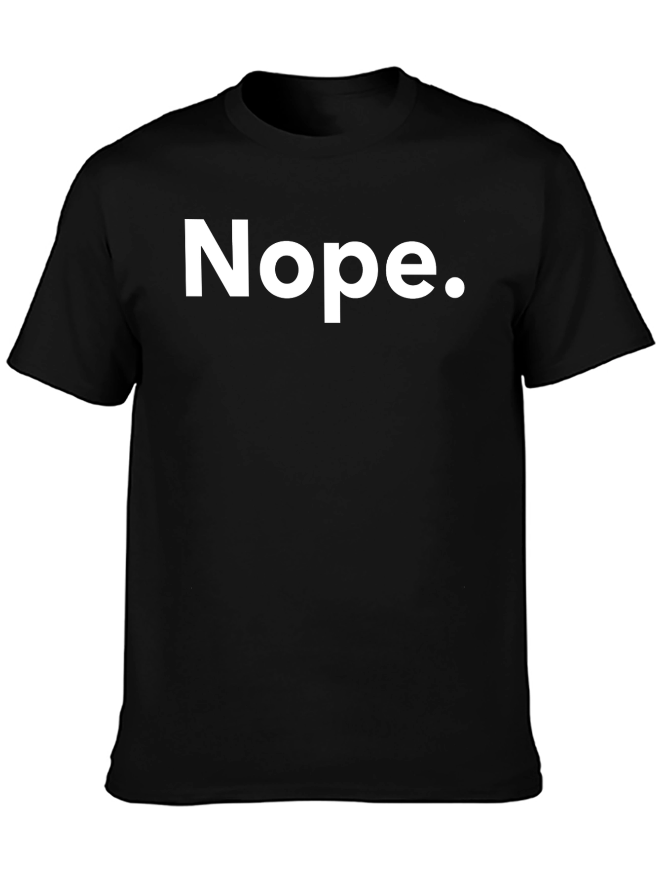 Nope. Graphic Black T-Shirt