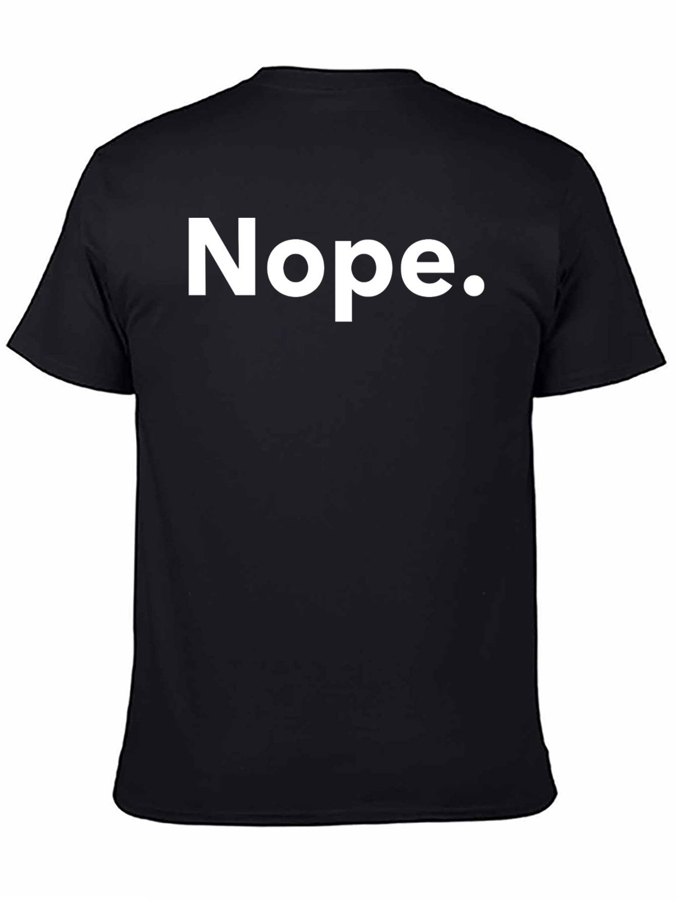 Nope. Graphic Black T-Shirt