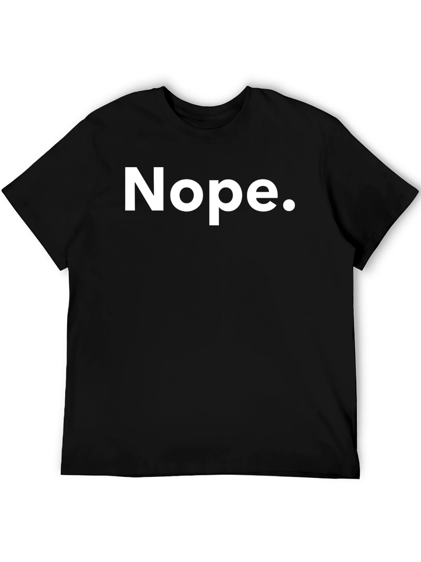 Nope. Graphic Black T-Shirt