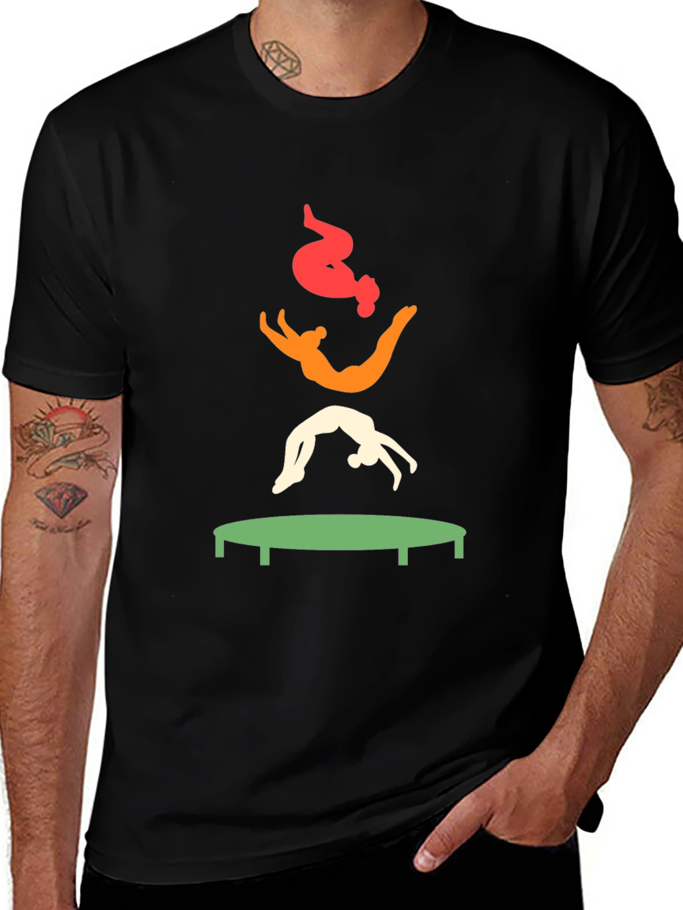 Gymnast Trampoline Graphic Tee