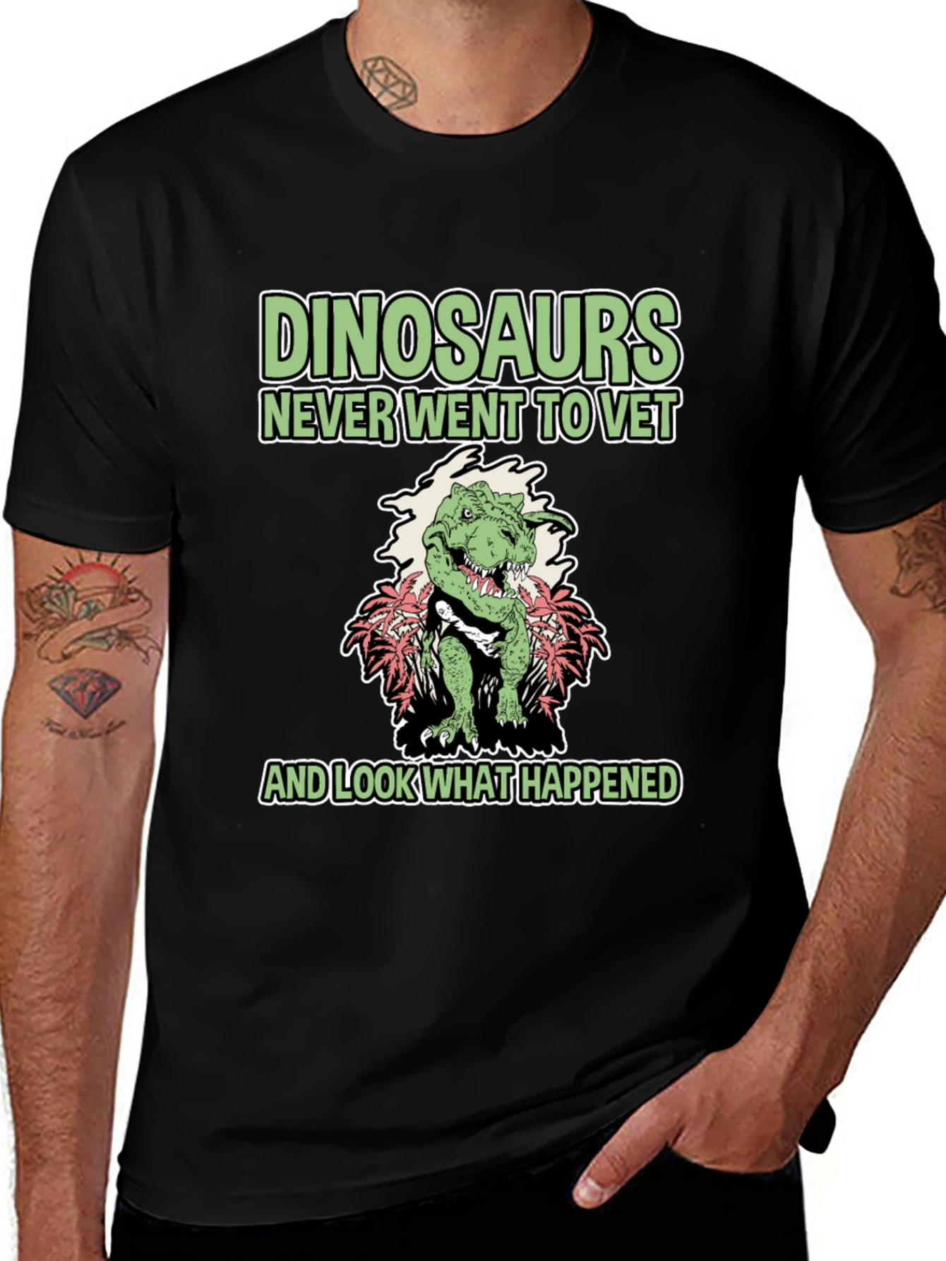 Dinosaurs Never Went to Vet Funny T-Shirt