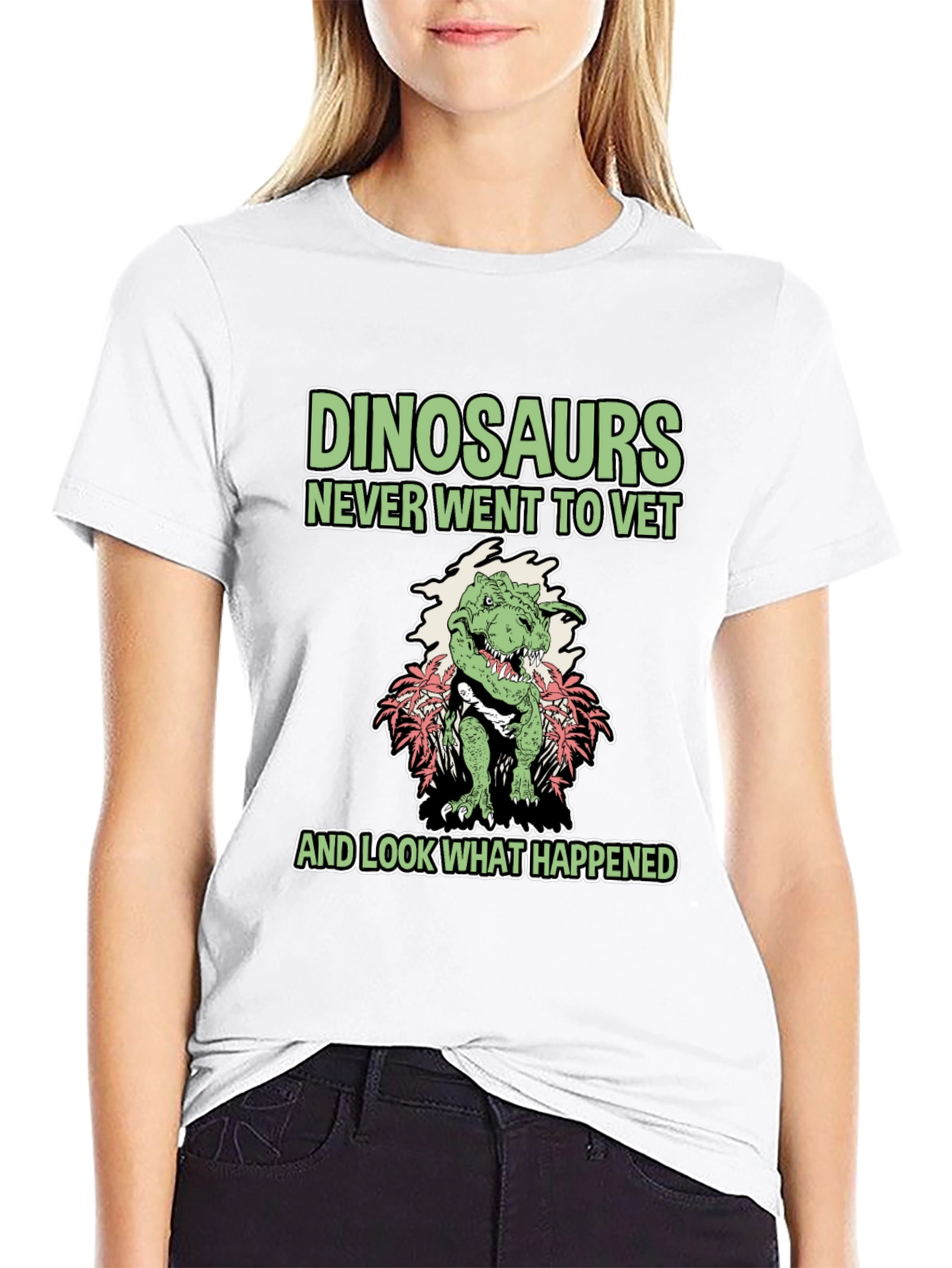 Dinosaurs Never Went to Vet Funny T-Shirt