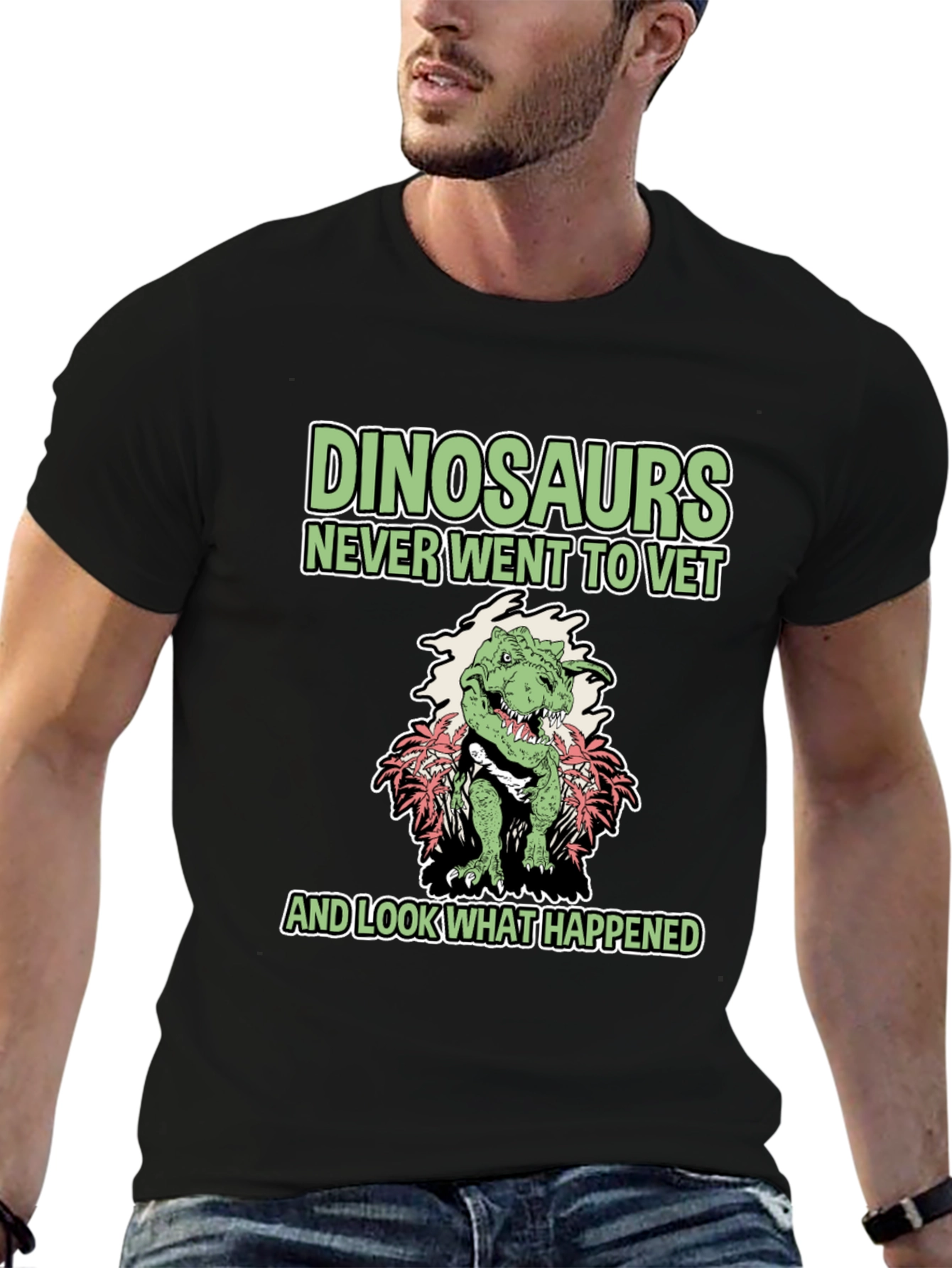 Dinosaurs Never Went to Vet Funny T-Shirt