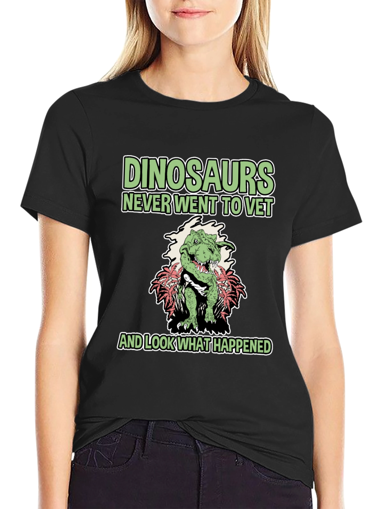 Dinosaurs Never Went to Vet Funny T-Shirt