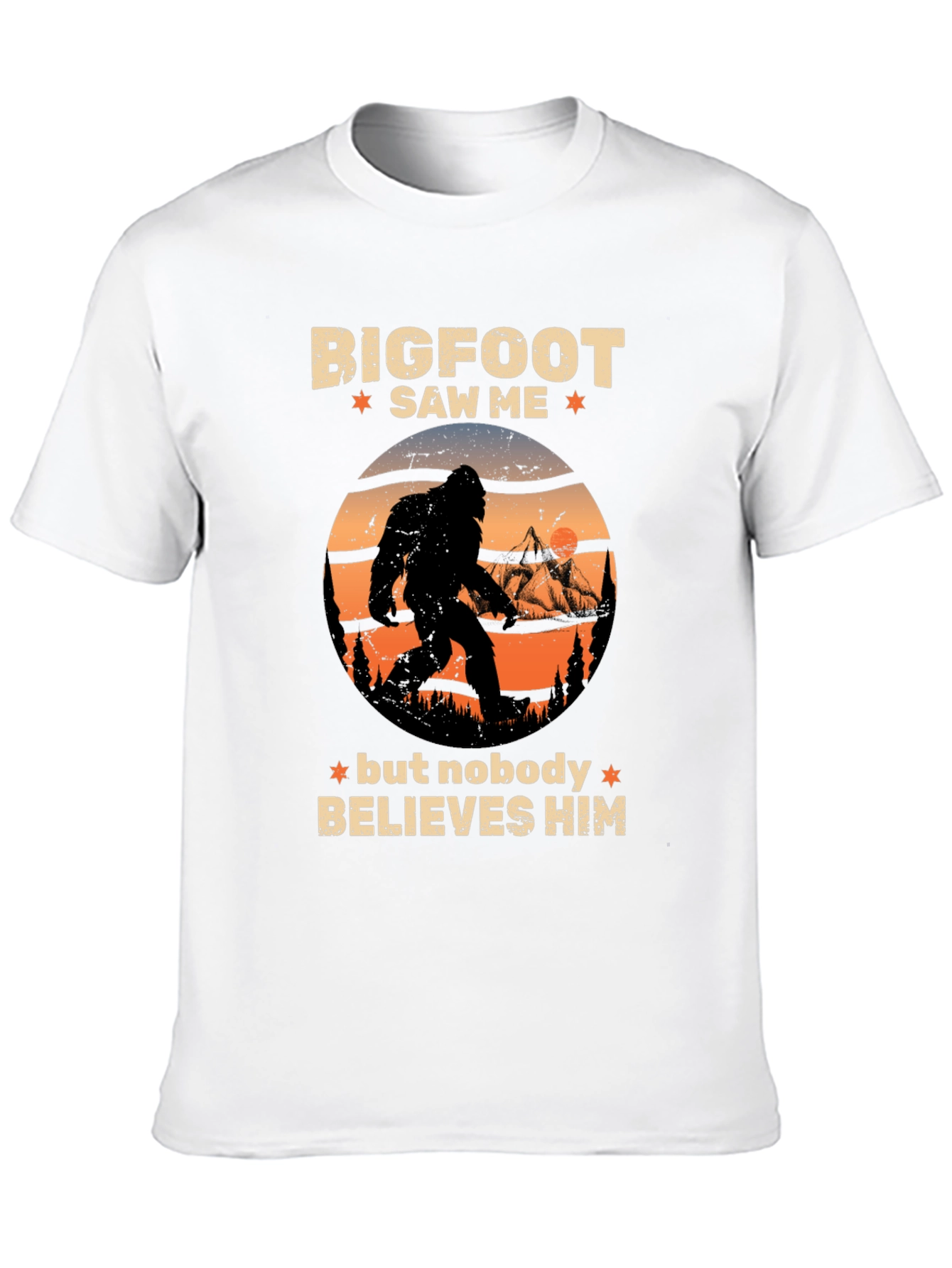 Bigfoot Saw Me Funny Graphic T-Shirt
