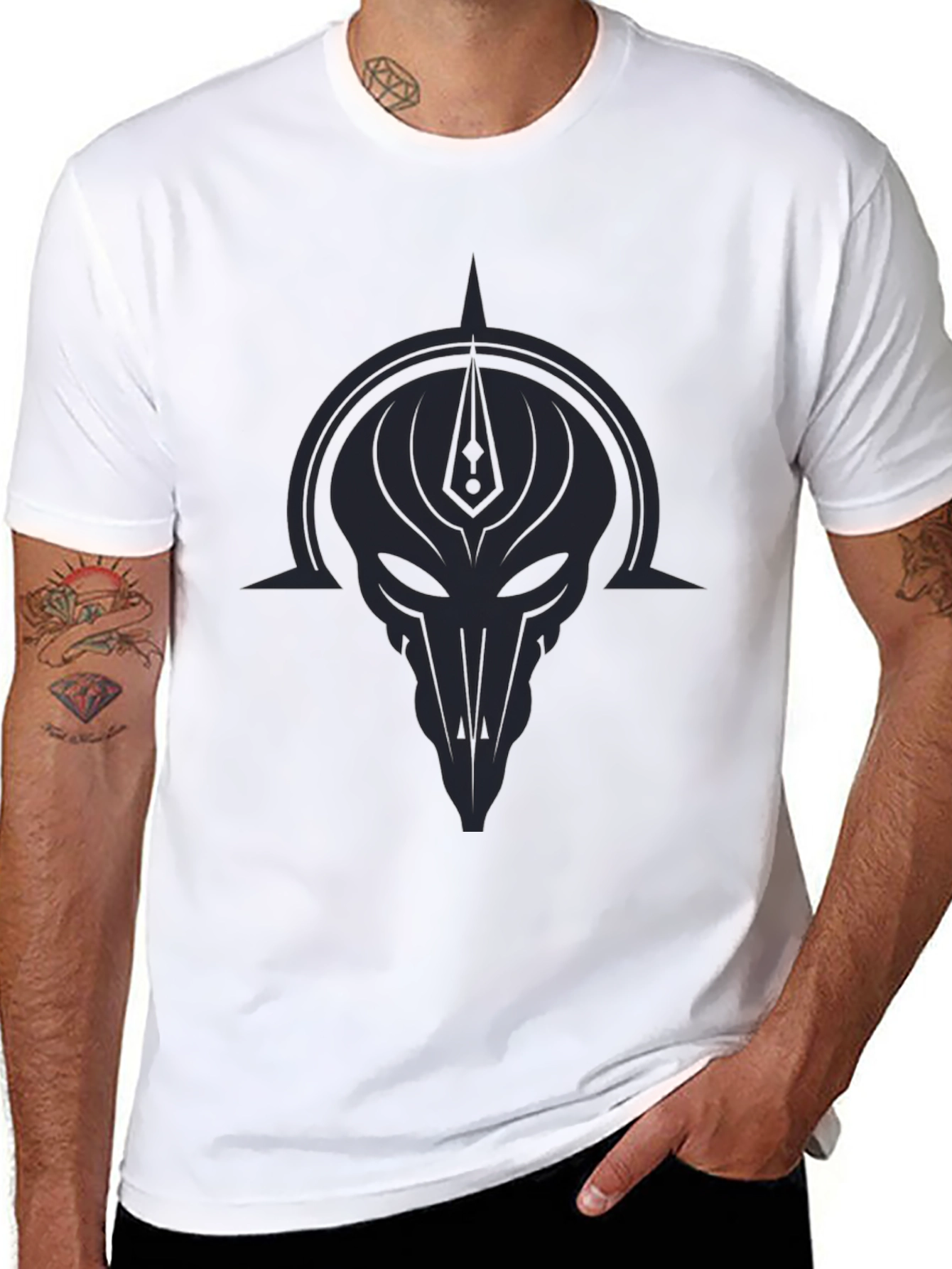Dark Phantom Graphic Tee - Mens Black T-Shirt