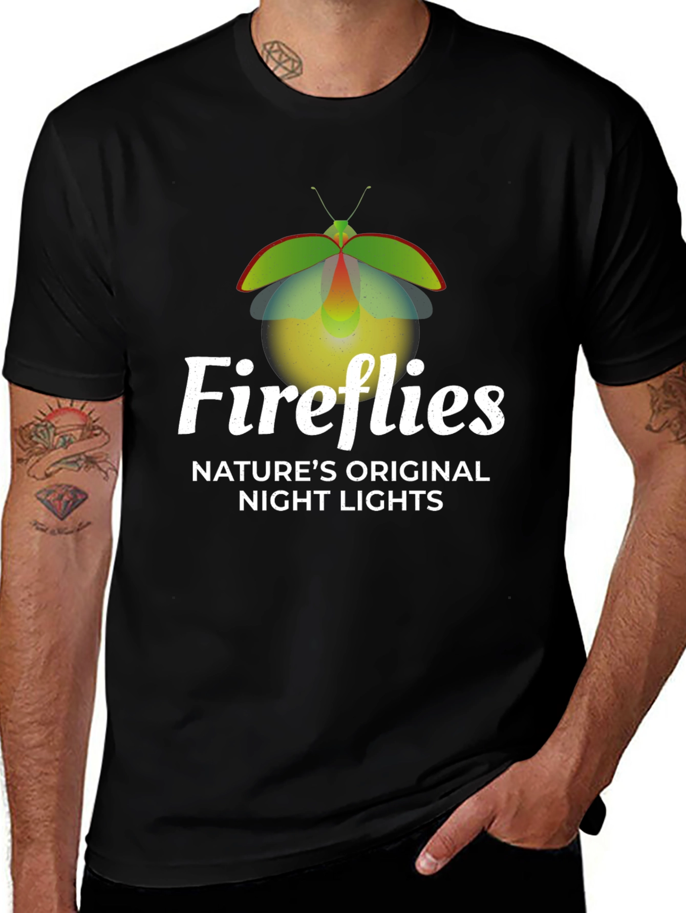 Fireflies Natures Lights Graphic T-Shirt