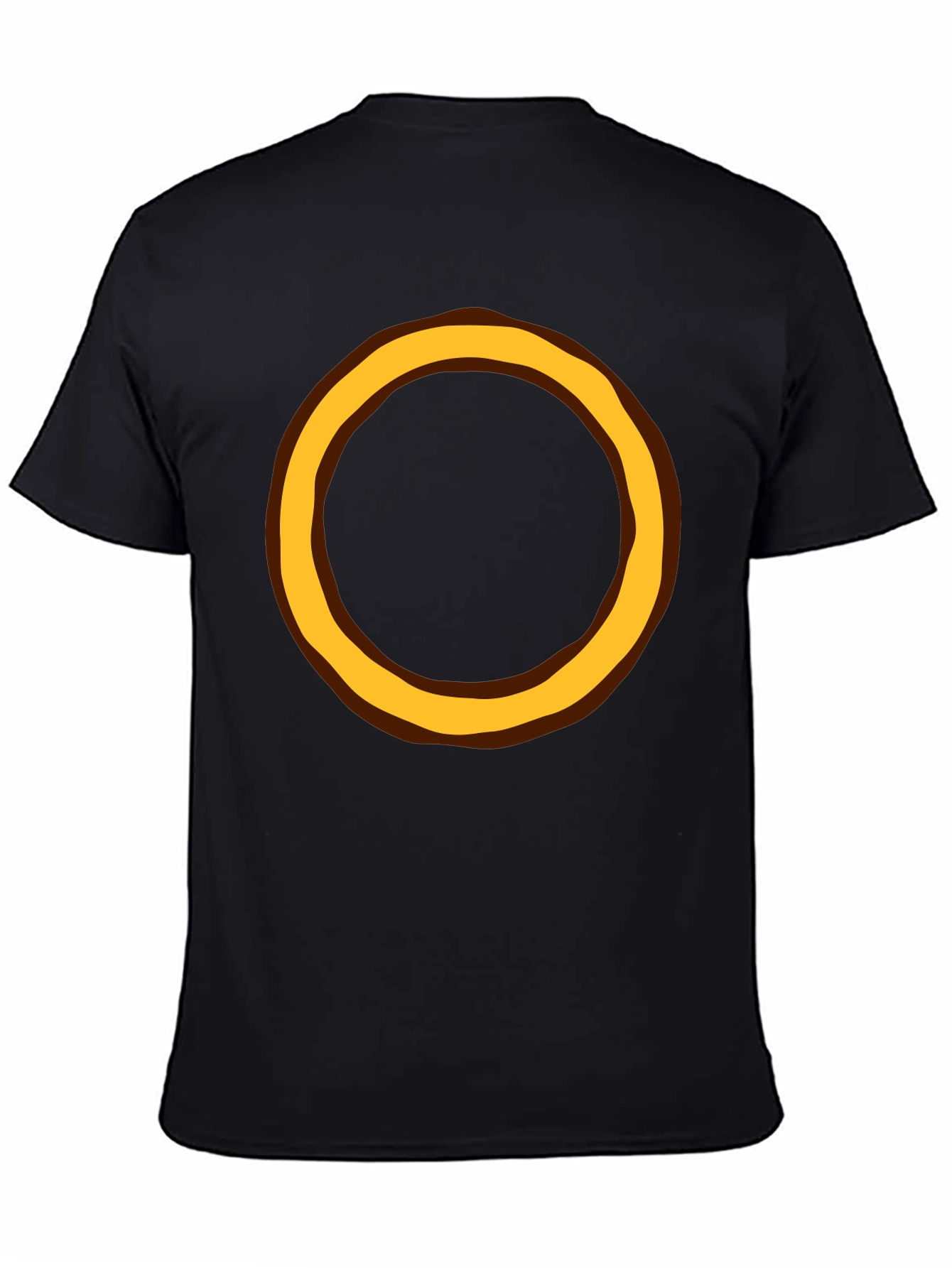 Circular Design Black T-Shirt