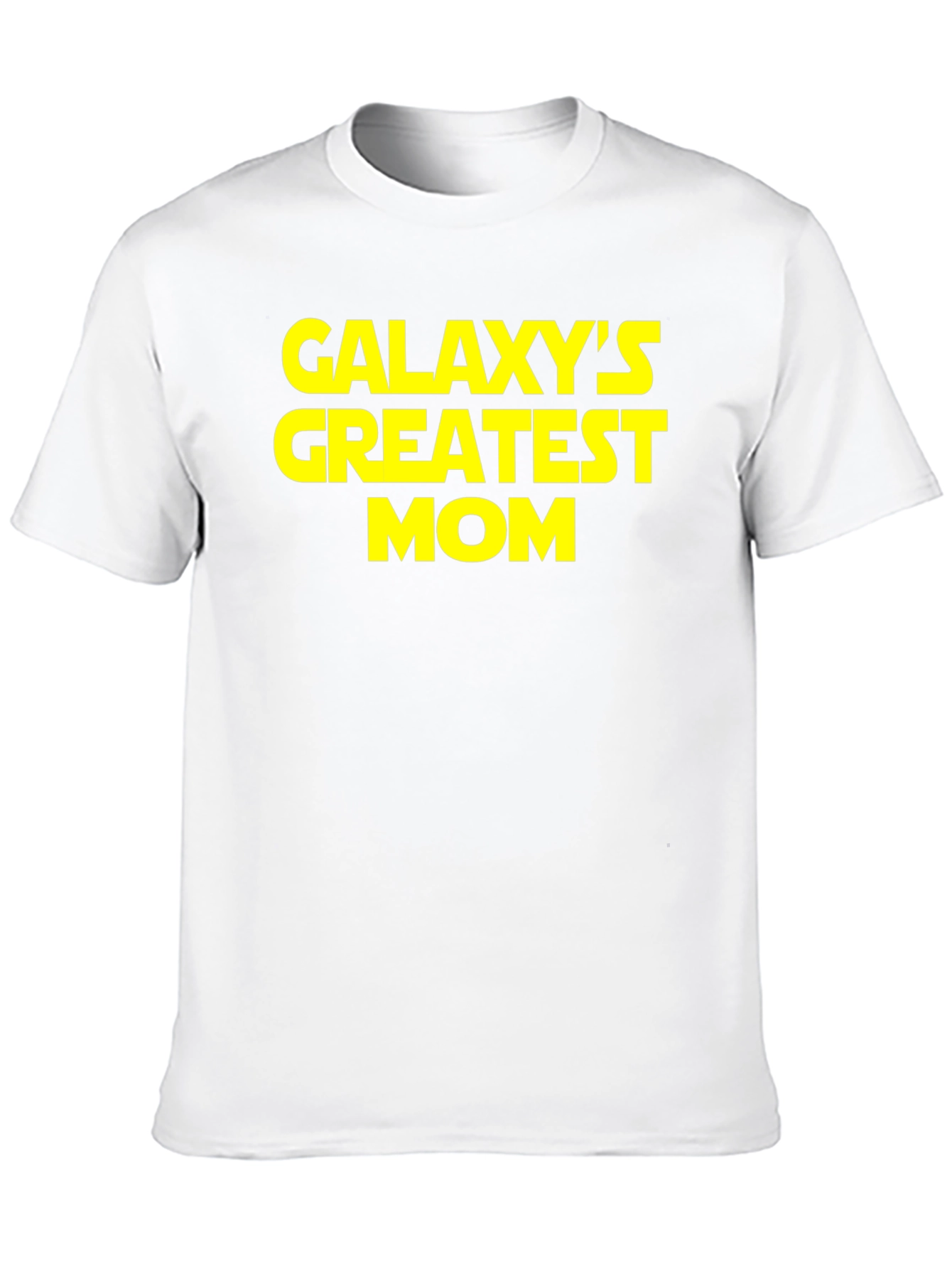 Galaxys Greatest Mom Graphic T-Shirt - Black Cotton