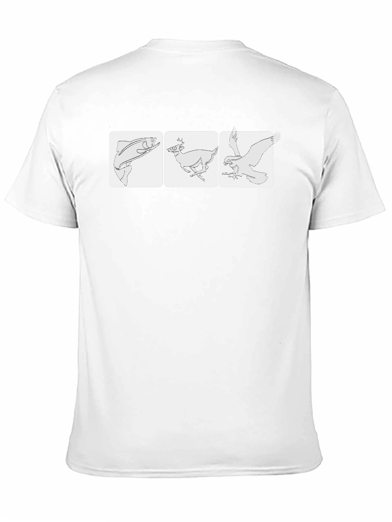 Outdoor Animal Graphic T-Shirt - Black