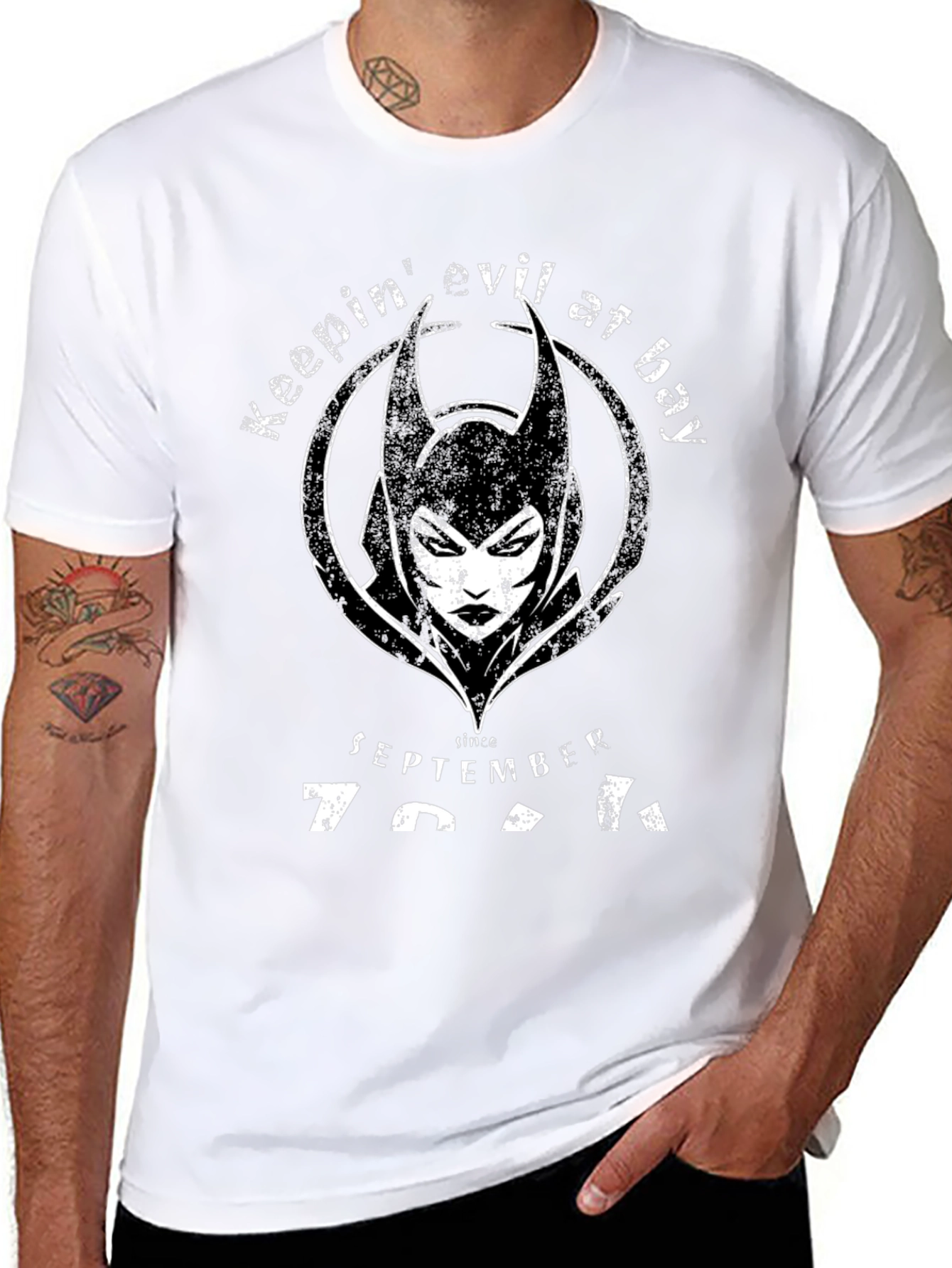 Keepin Evil at Bay Graphic Tee