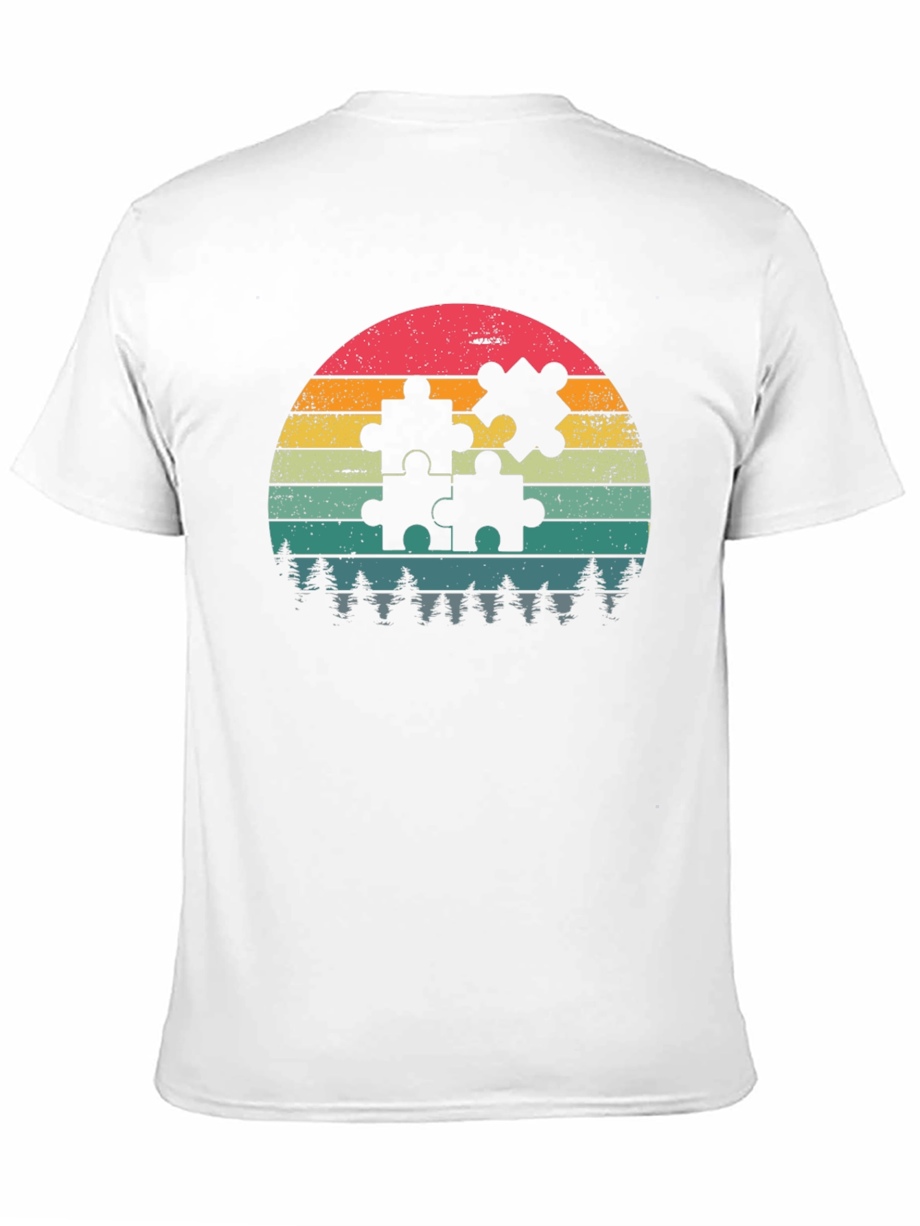 Retro Puzzle Piece Graphic Tee