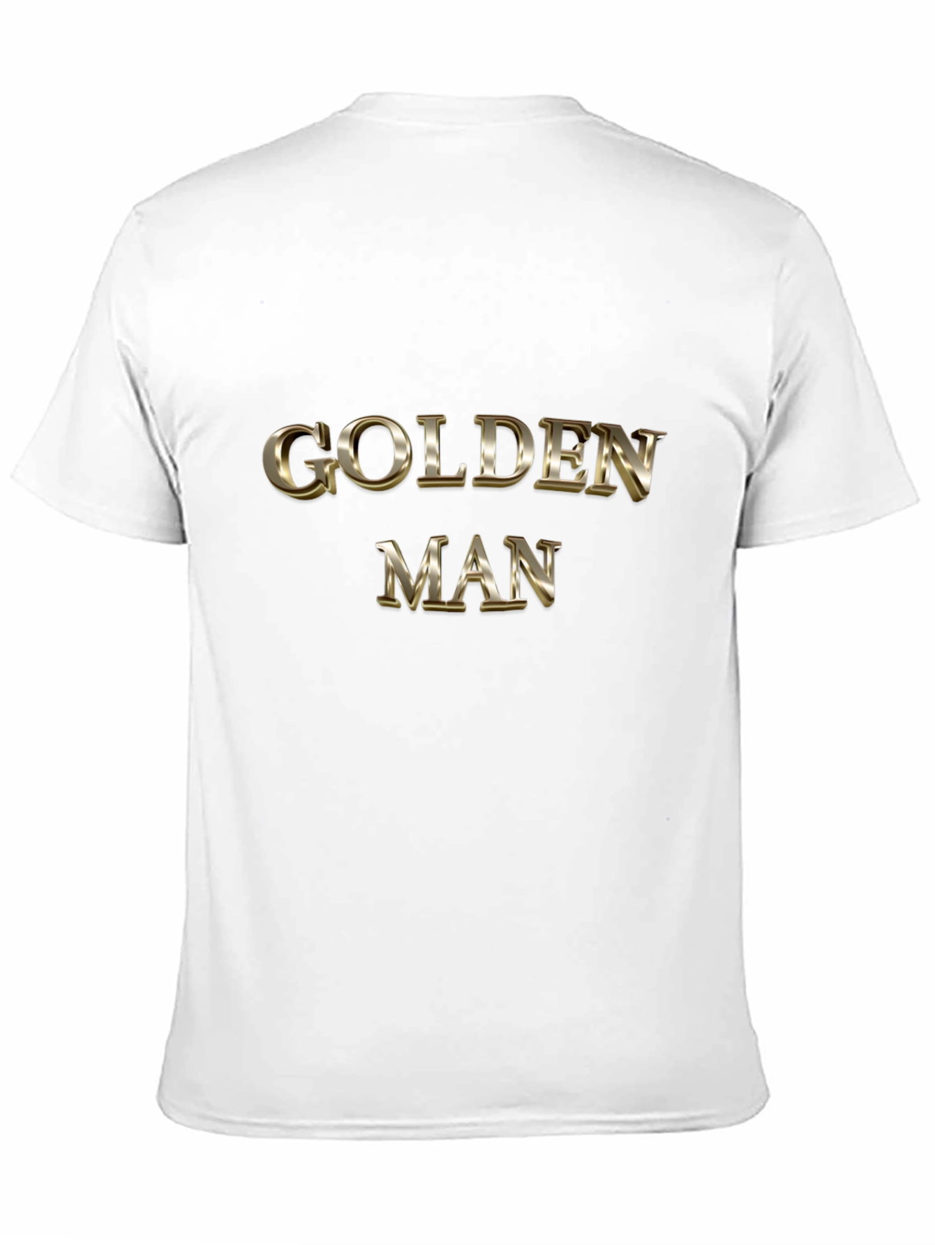 Golden Man Graphic Black T-Shirt
