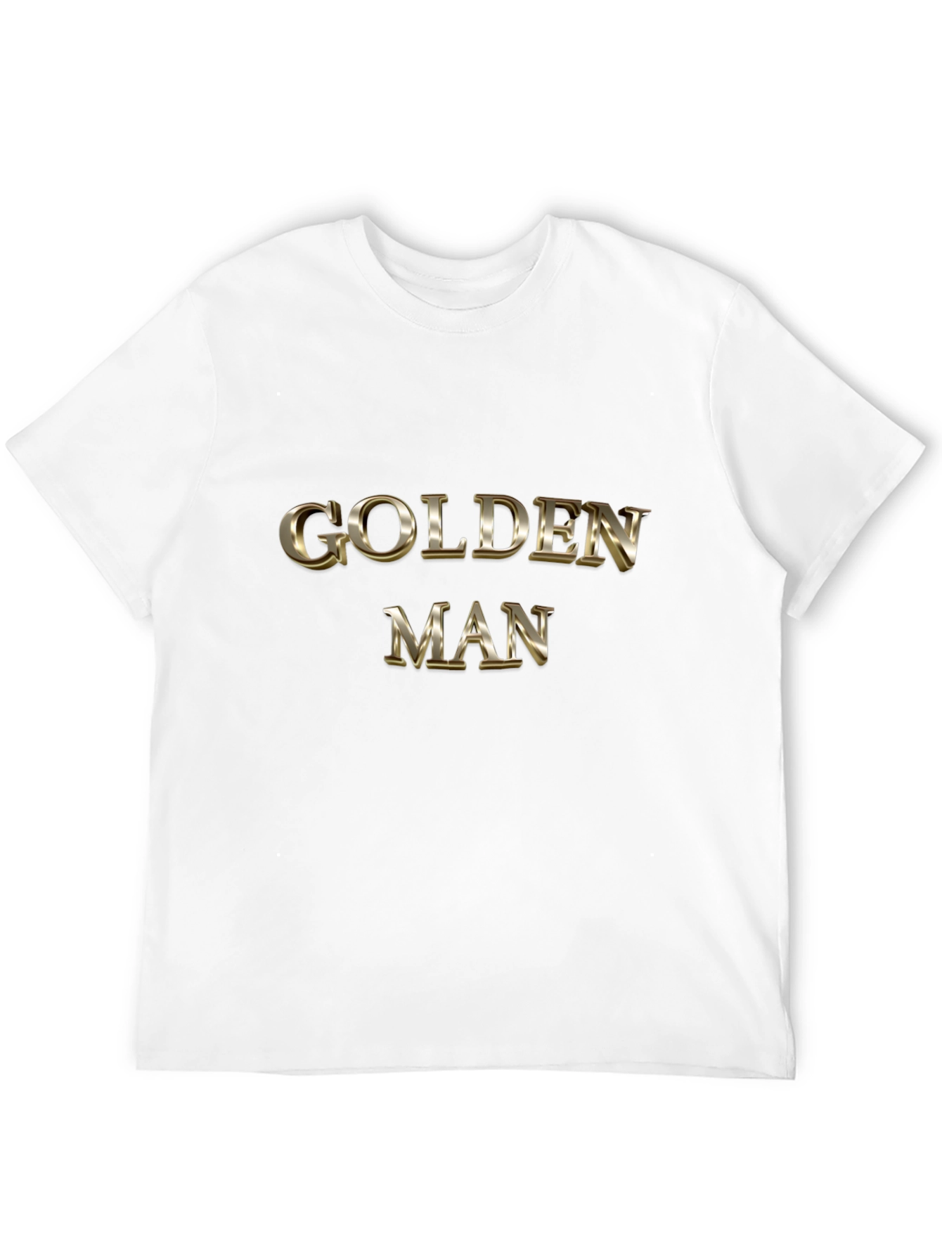 Golden Man Graphic Black T-Shirt