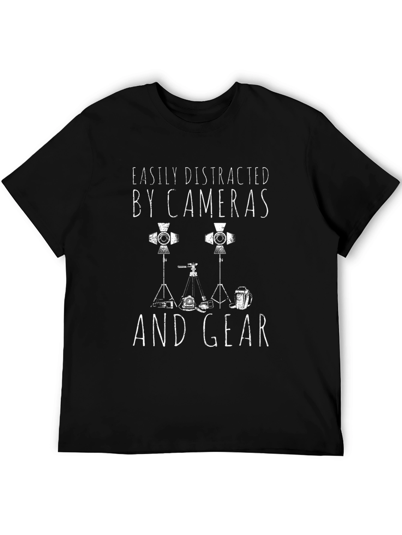 Easily Distracted By Cameras & Gear Graphic Tee