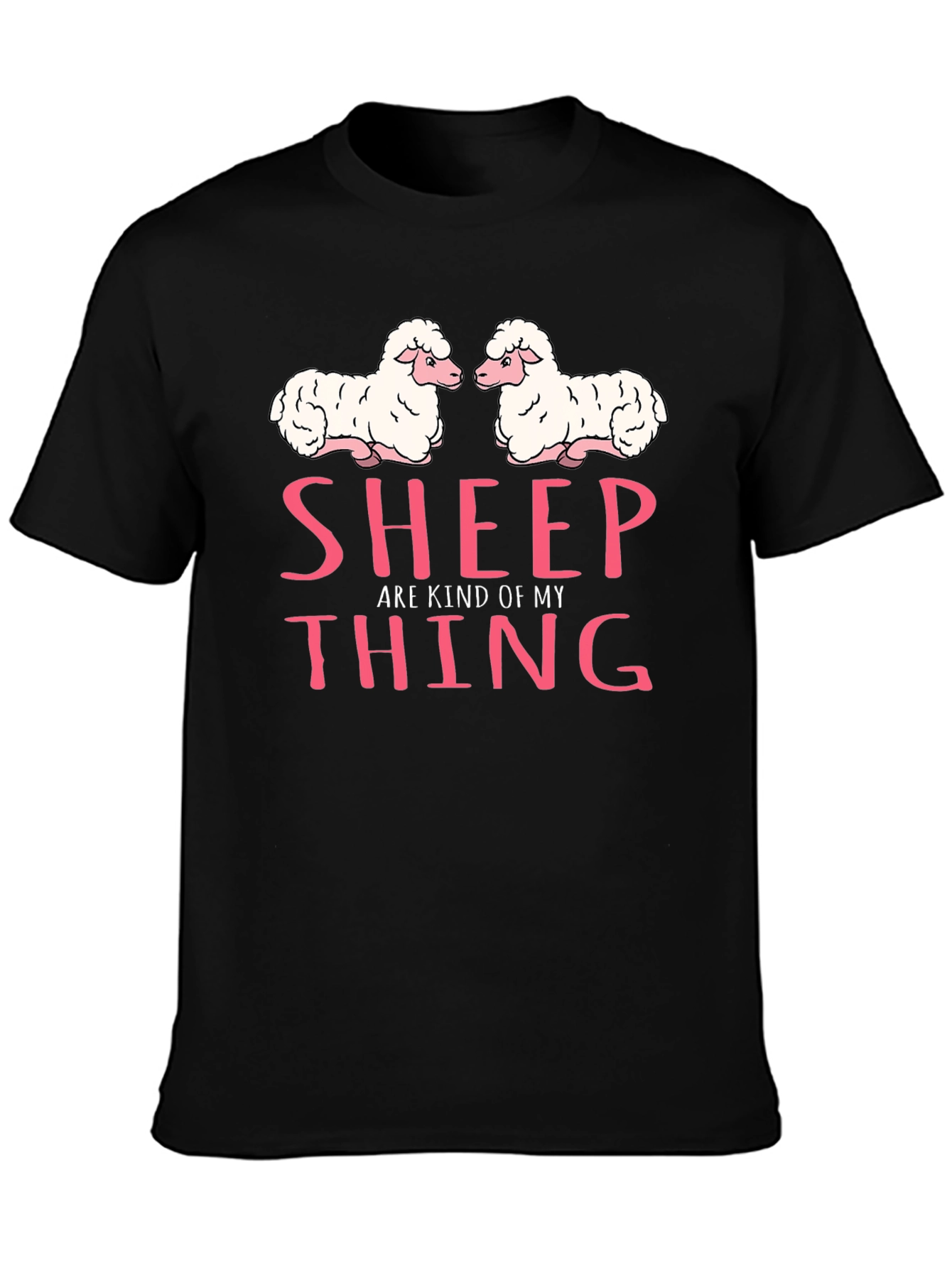 Sheep Are Kind of My Thing Black T-Shirt