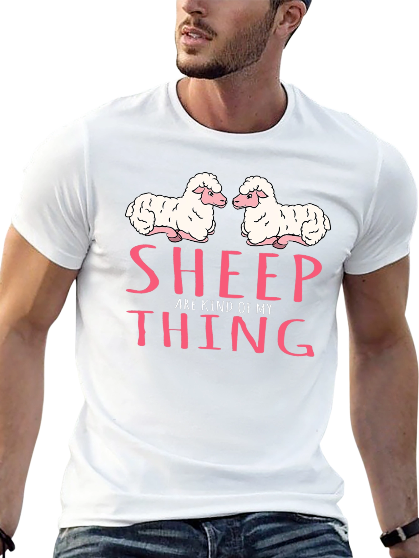 Sheep Are Kind of My Thing Black T-Shirt