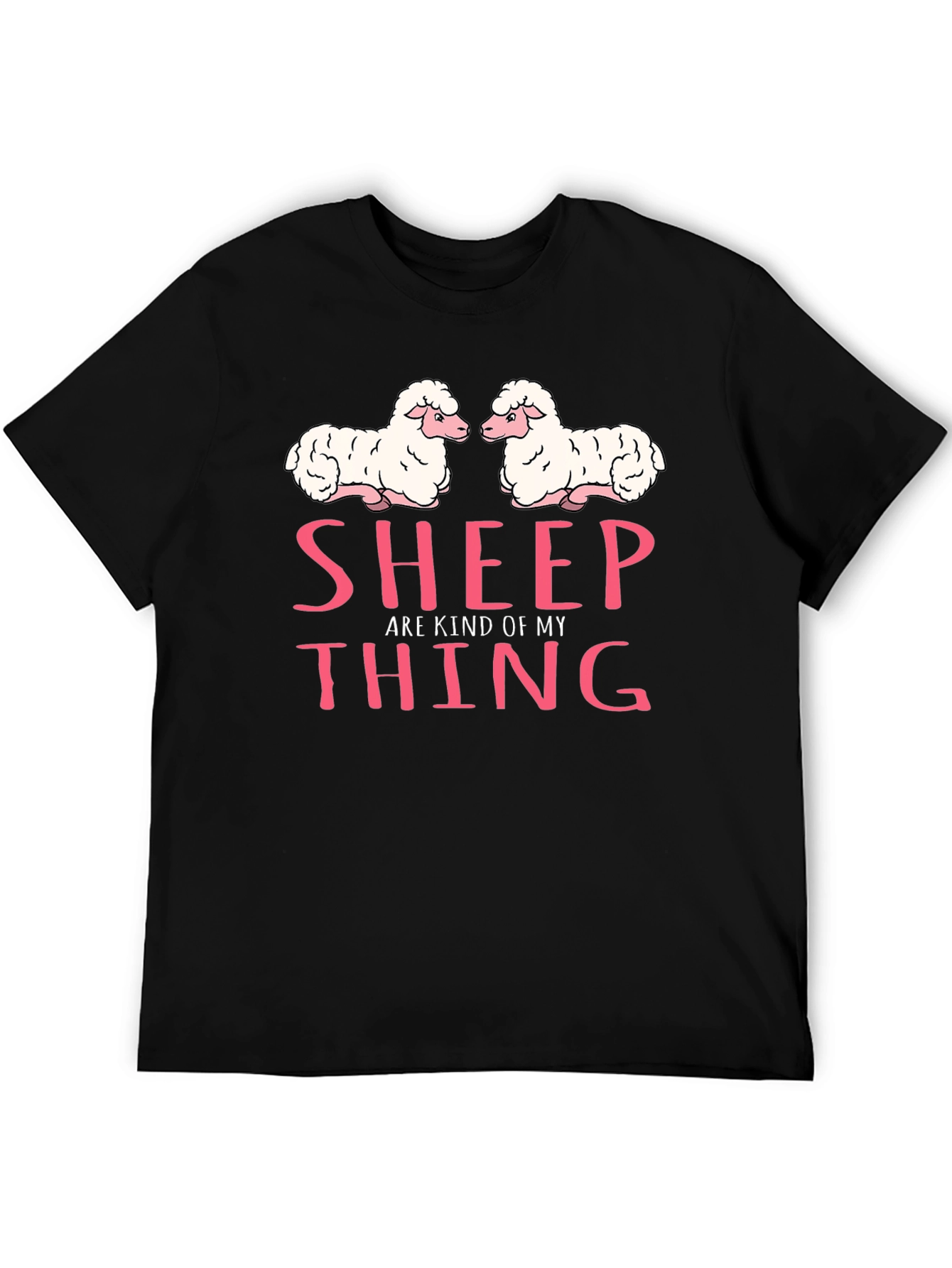 Sheep Are Kind of My Thing Black T-Shirt