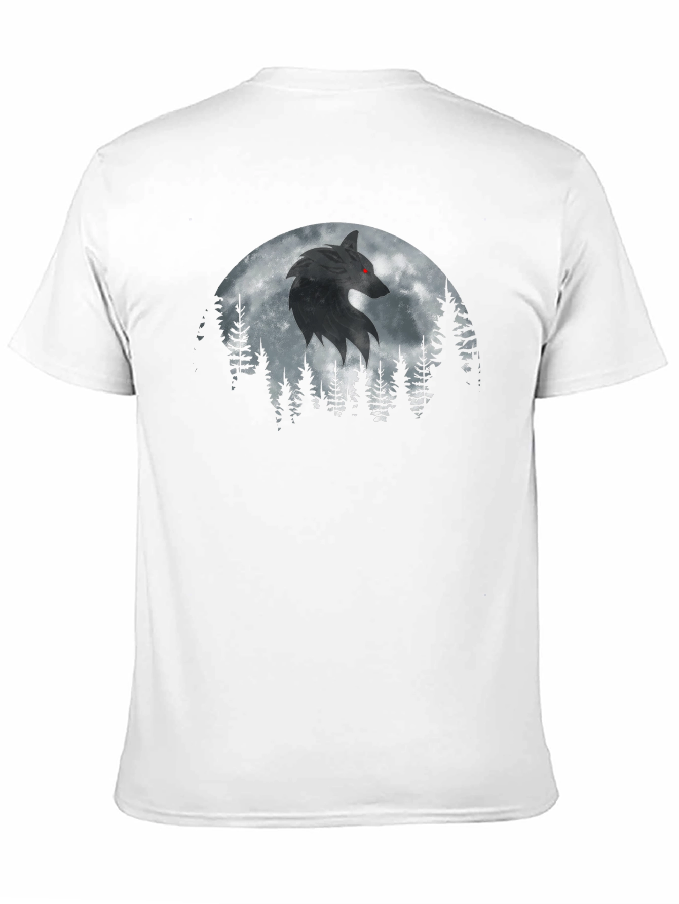 Wolf Moon Forest Graphic T-Shirt